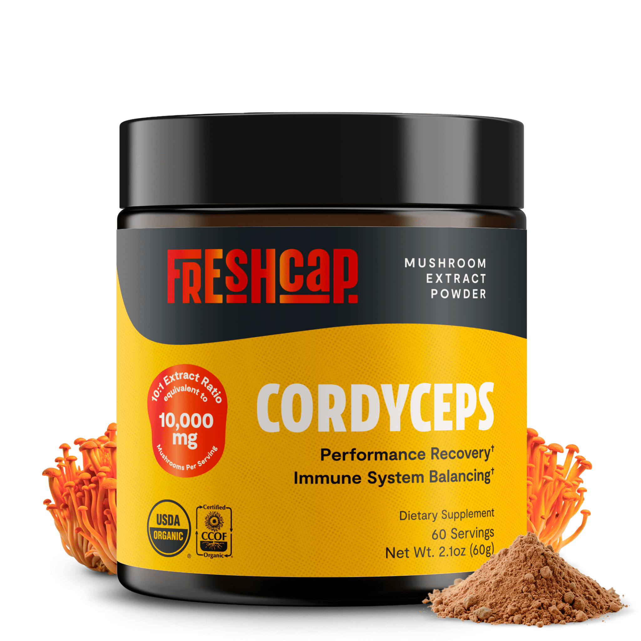 Cordyceps Mushroom Extract Powder FreshCap Mushrooms