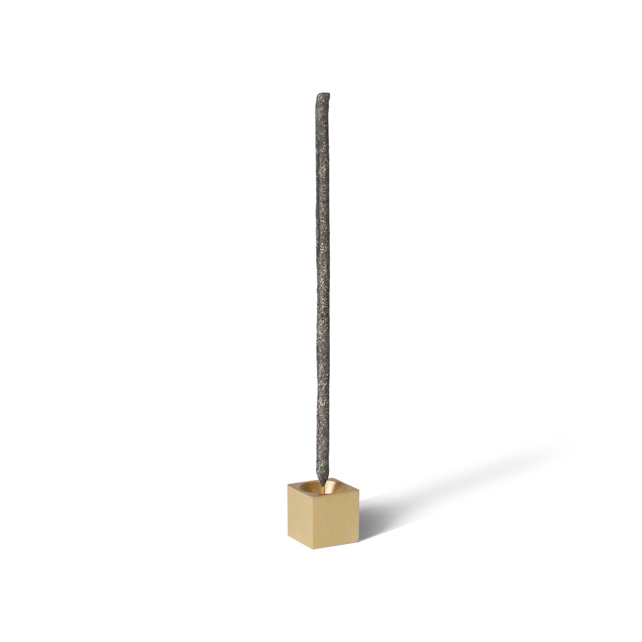Cubic Brass Incense Holder CEDAR AND MYRRH