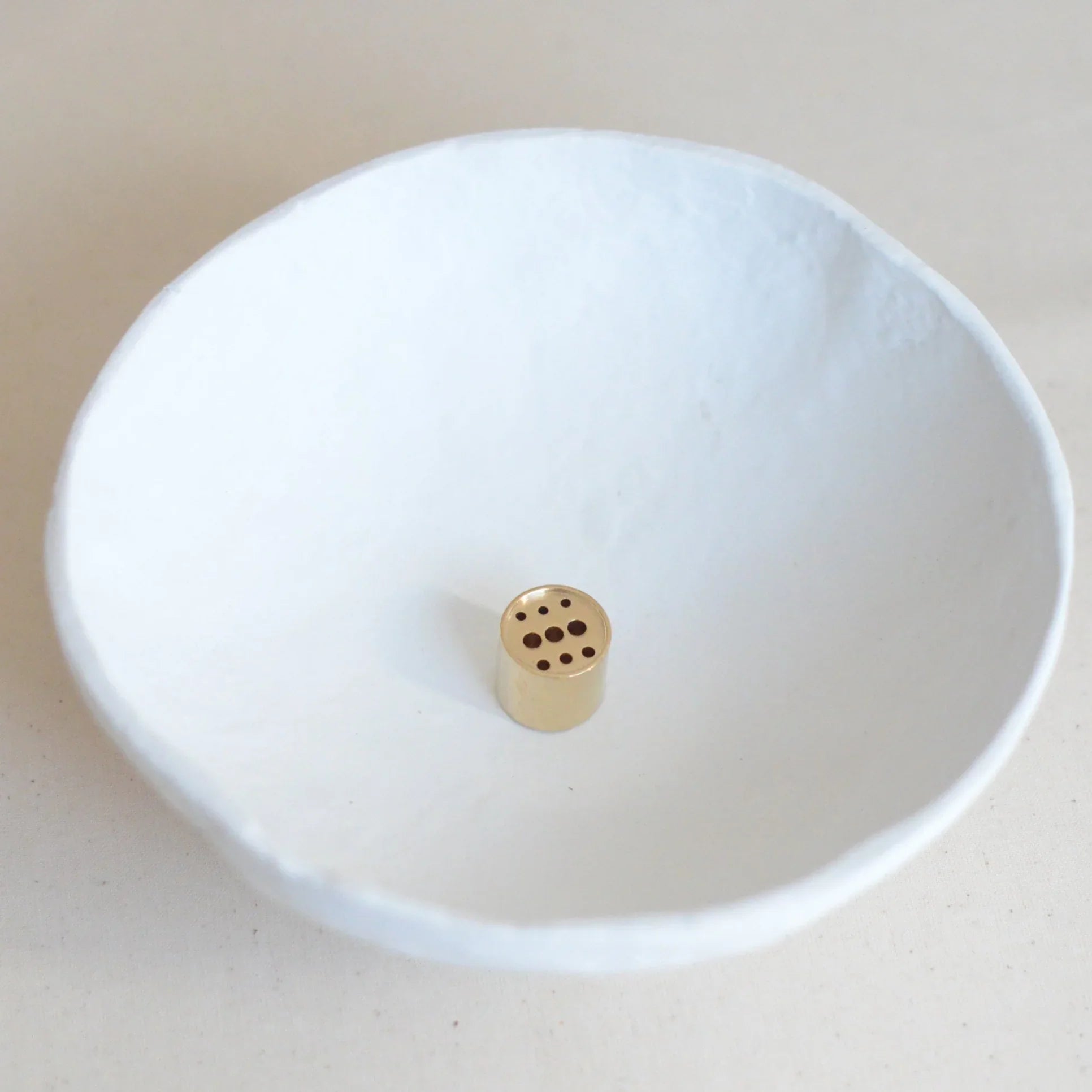 Cylinder Brass Incense Holder