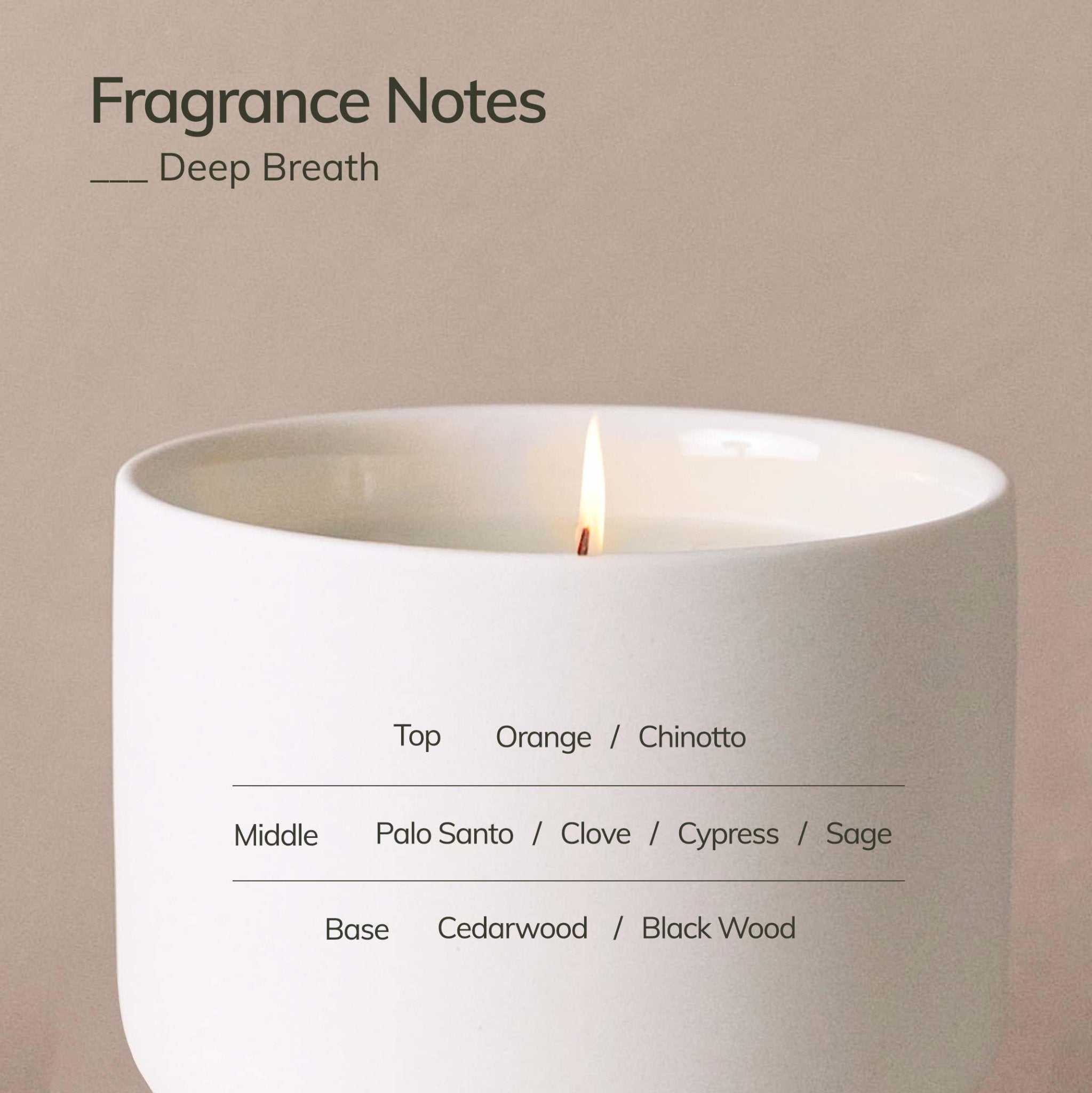Deep Breath Wellness Candle CEDAR AND MYRRH