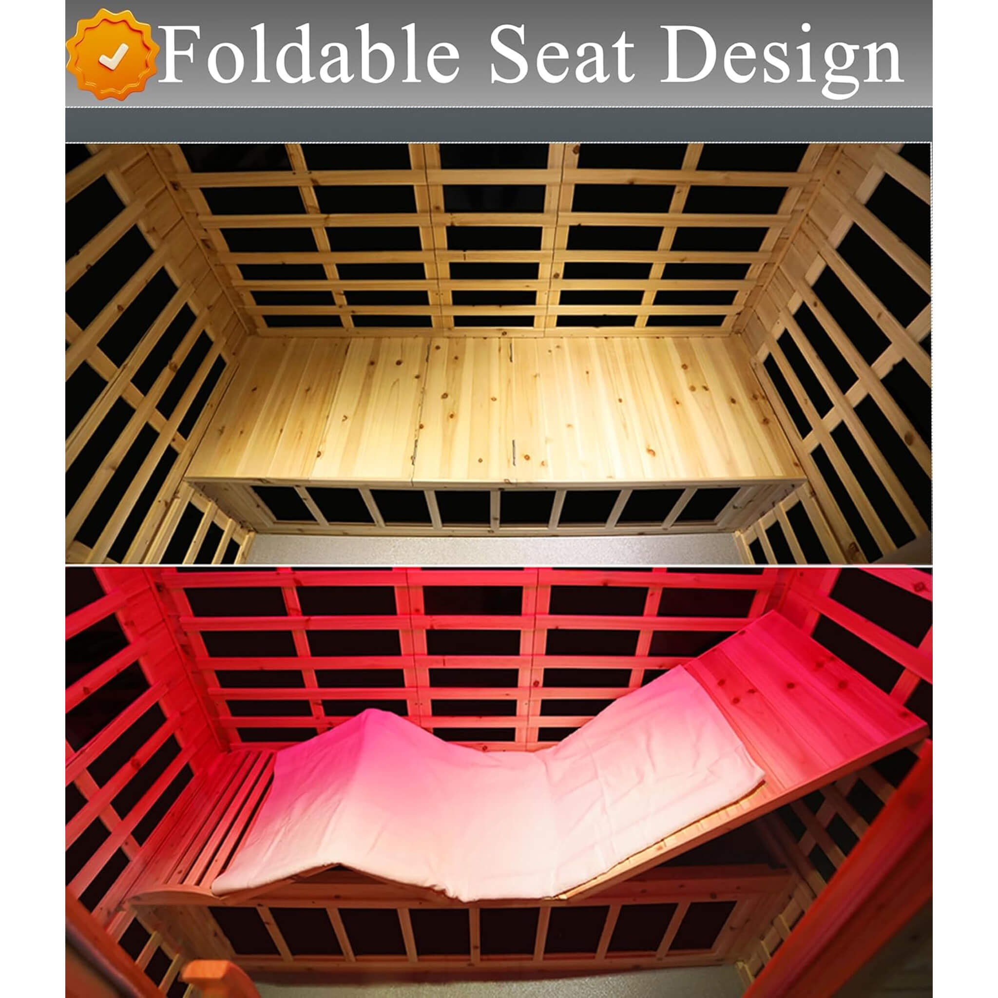 Deluxe 3 -Person Outdoor Full Spectrum Low EMF Infrared Home Sauna With Bluetooth Speakers LED Reading Light SAKSBY WHOLESALE