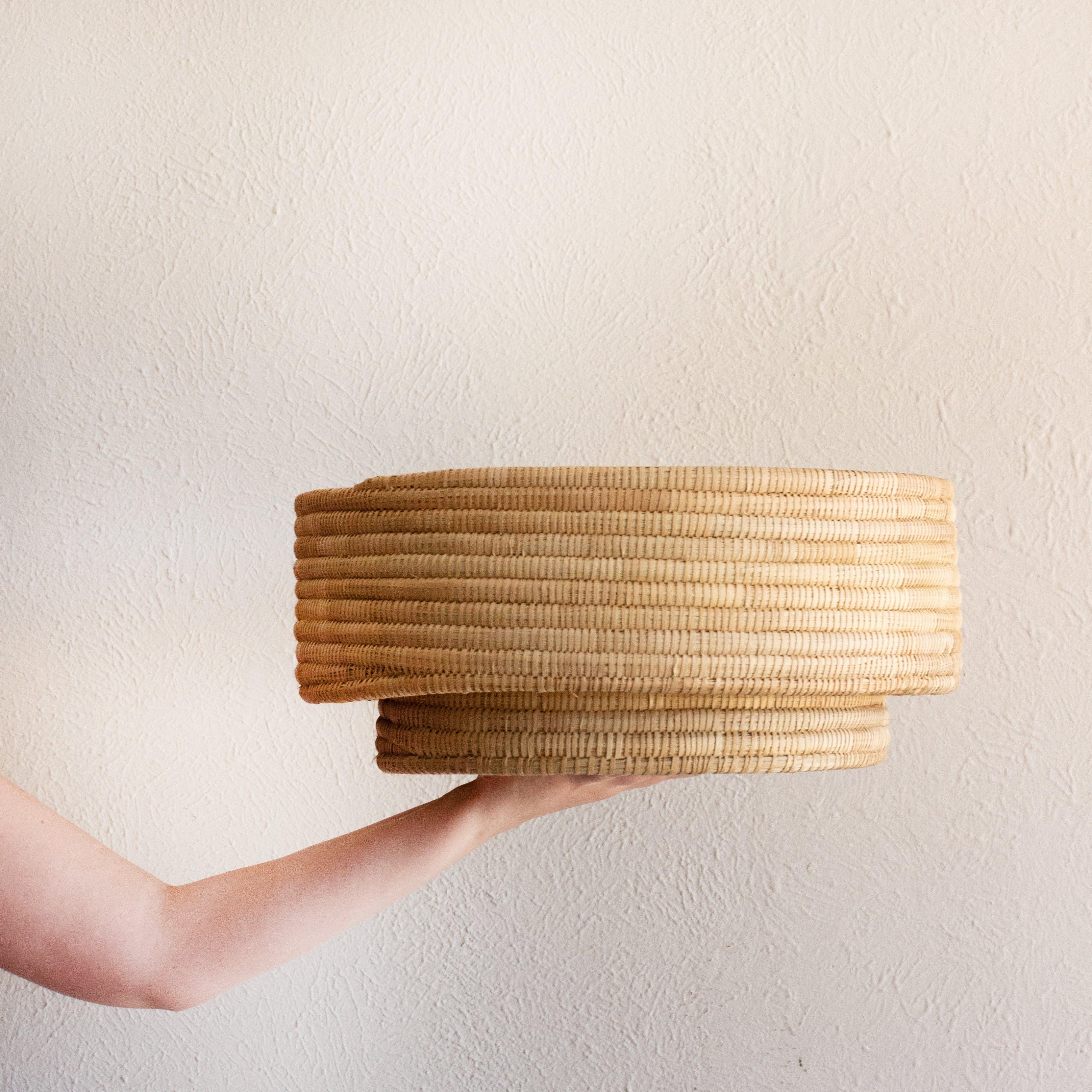 Natural Woven Dengu Basket Kanju Interiors