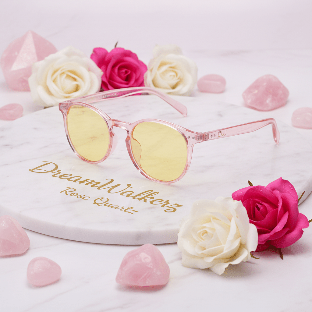 DreamWalkerz Crystal Collection - Rose Quartz Computer Glasses DreamWalkerz