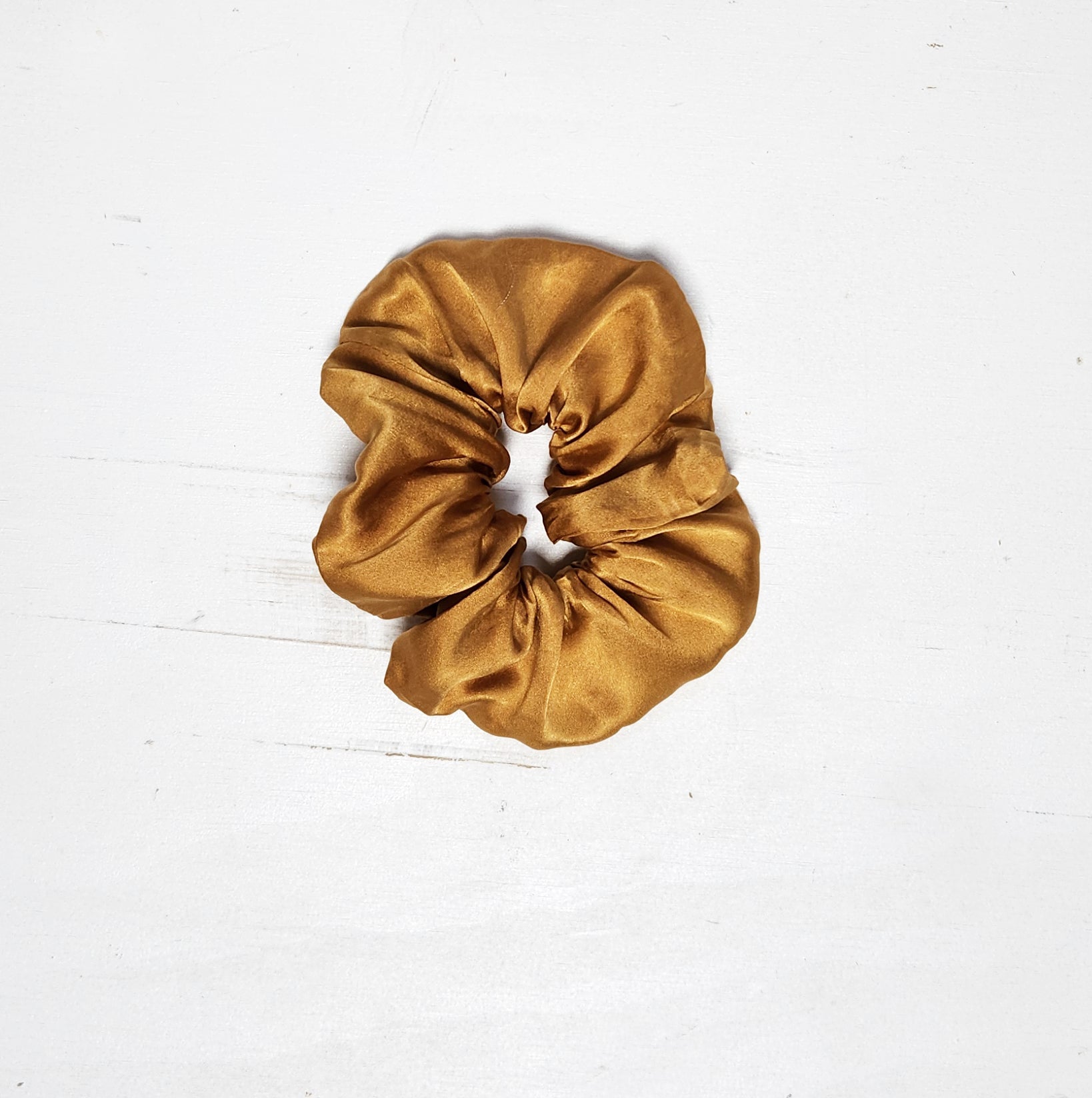 EARTH TONES Solid Botanically Dyed Silk Hair Scrunchie dyekween