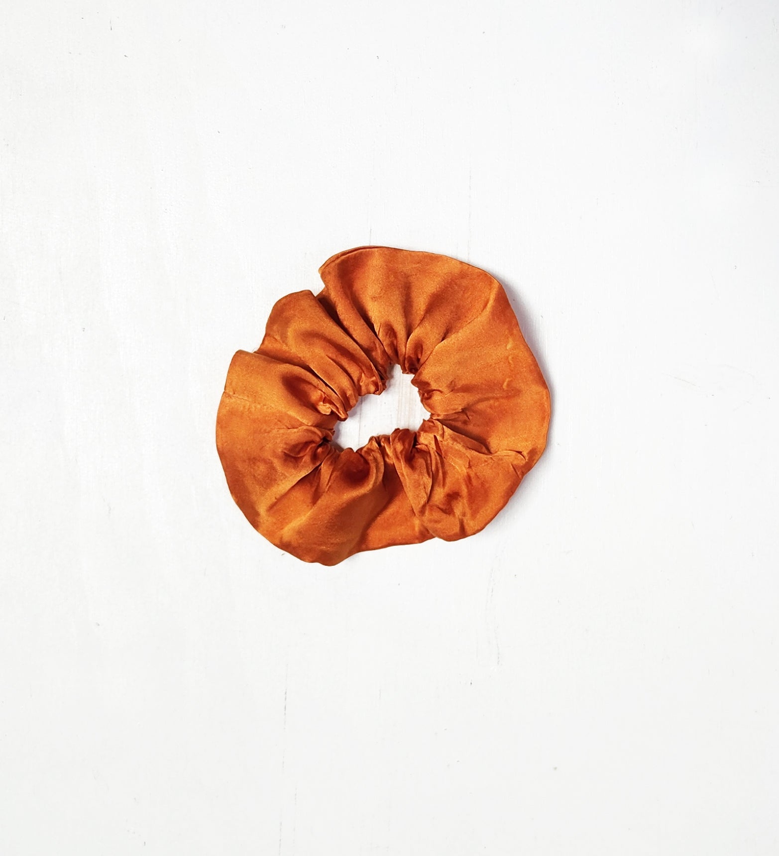 EARTH TONES Solid Botanically Dyed Silk Hair Scrunchie dyekween