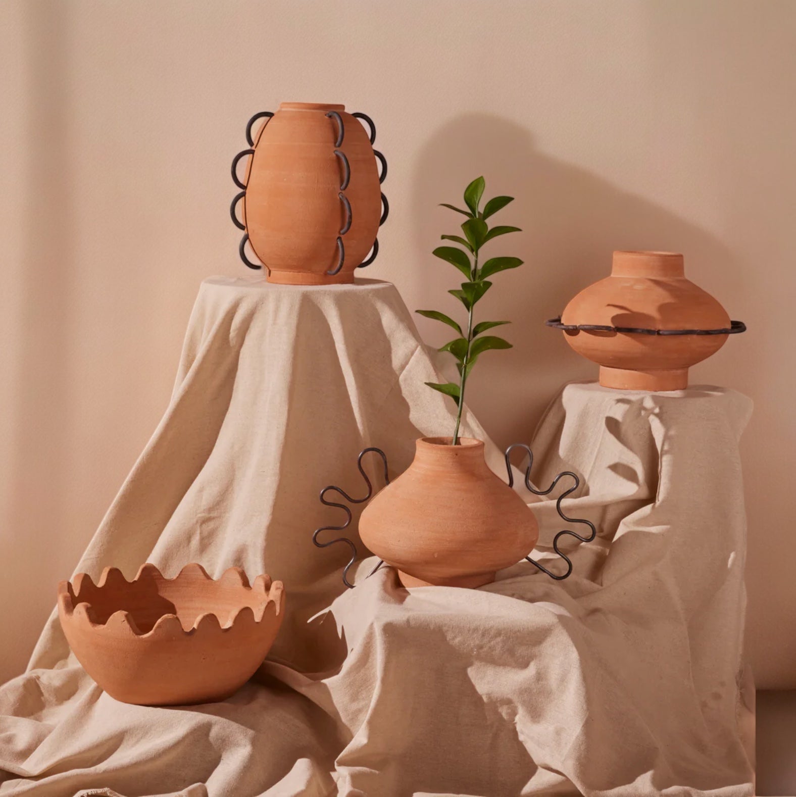 Ella Terracota Vessel by Diego Olivero Studio MESO
