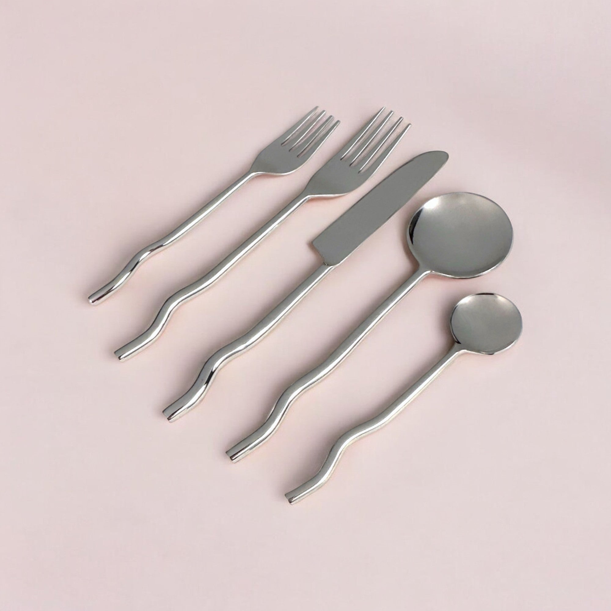 Emma Silver Flatware (Set of 20) by MESO MESO