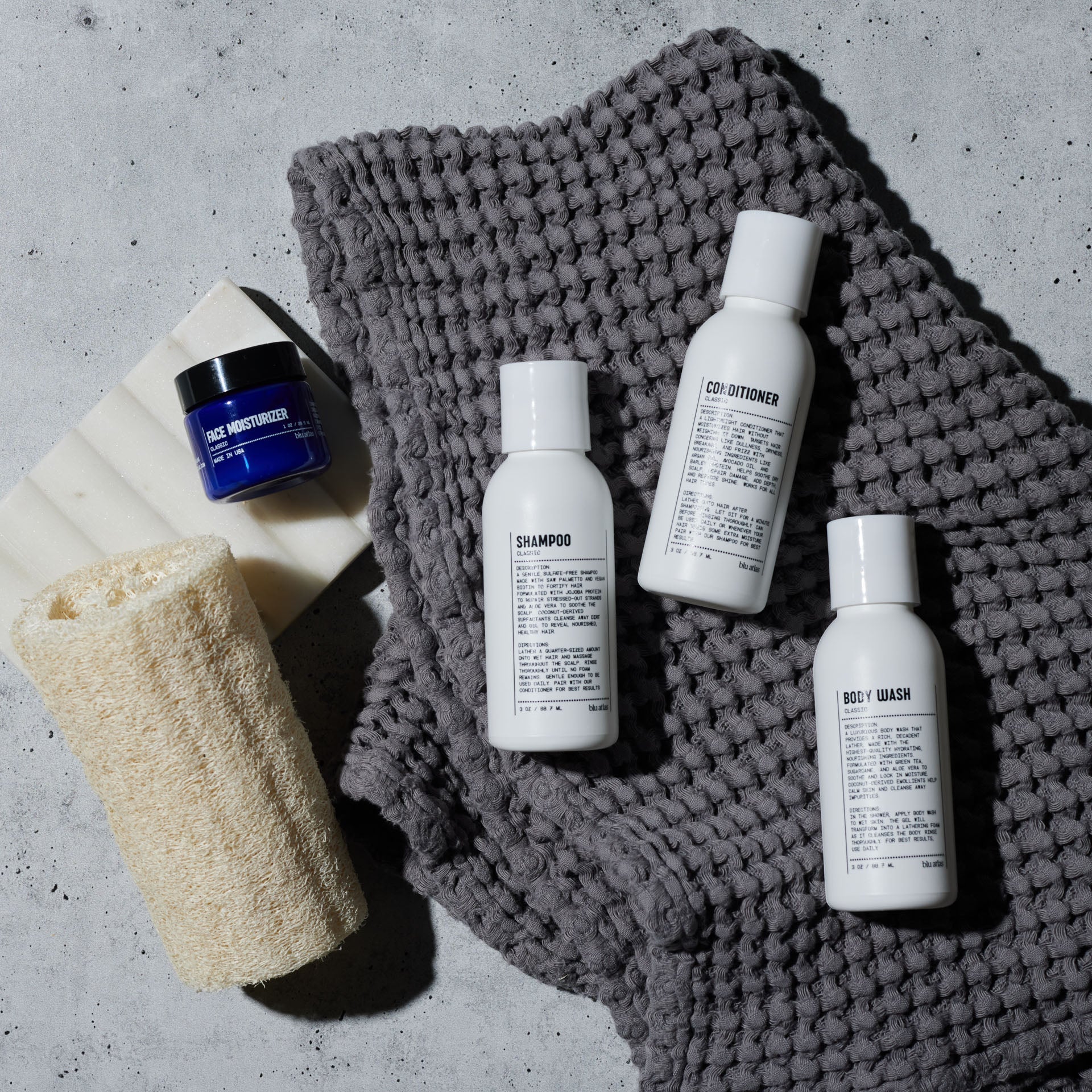 Essentials Travel Set Blu Atlas