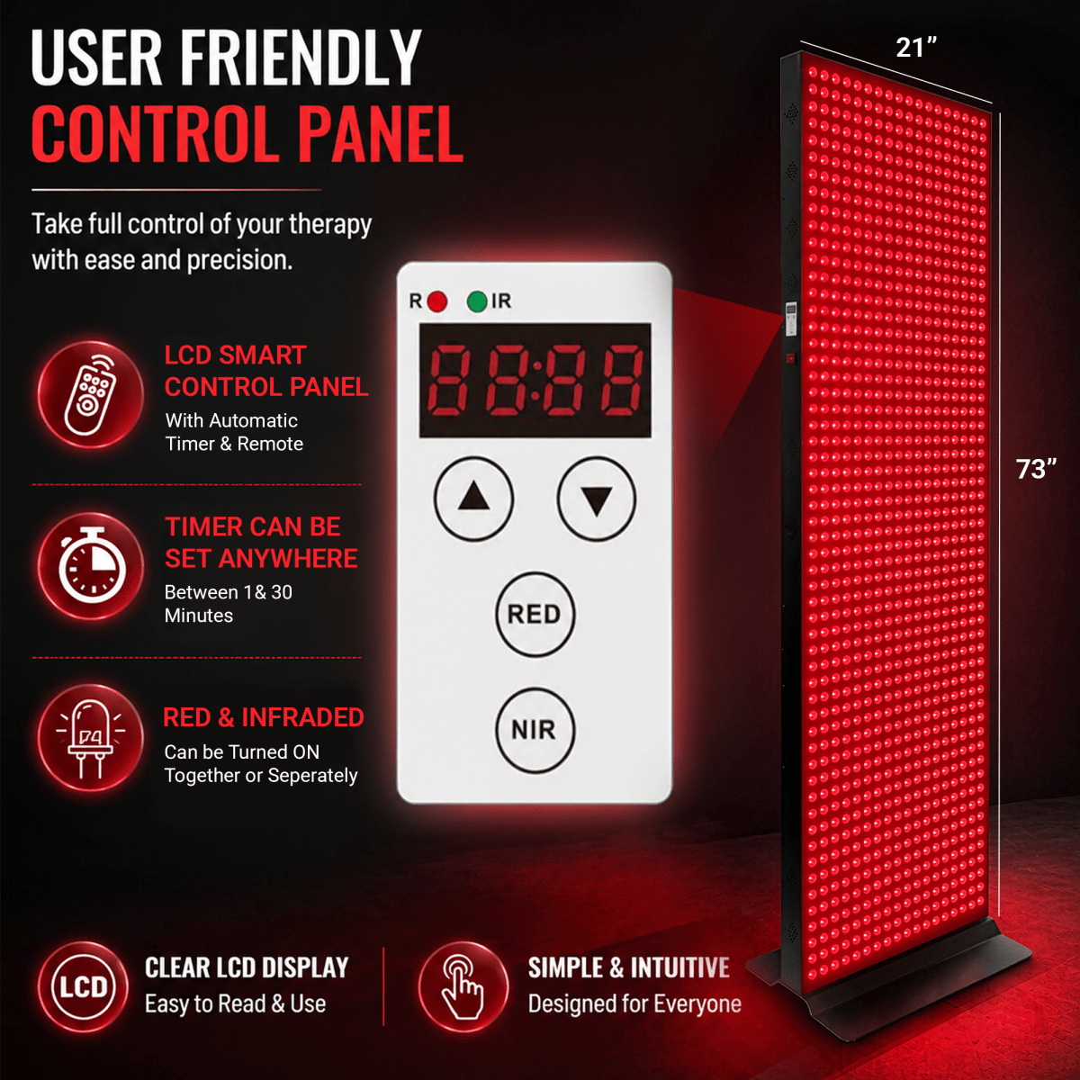 EXESAS 1008 LED, 5040W Dual - Chip, Red Light Therapy Device for Full Body, 4 - Wavelengths Infrared LED Panel for Skin, Weight, Pain, Wellness EXESAS