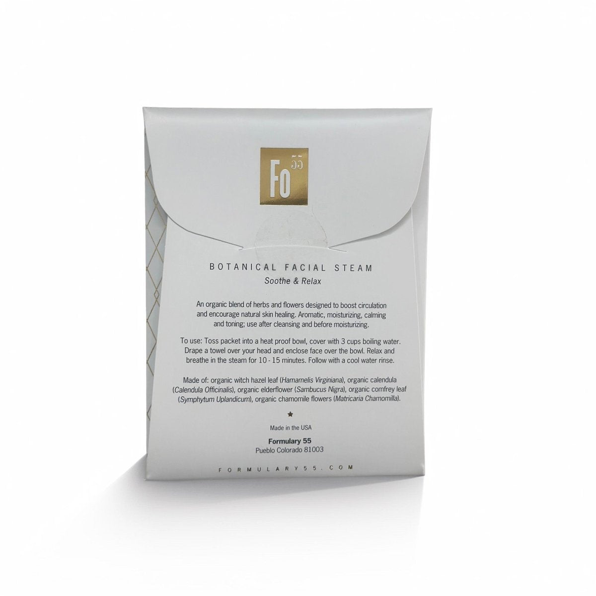 Facial Steam Botanical Treatment Formulary 55