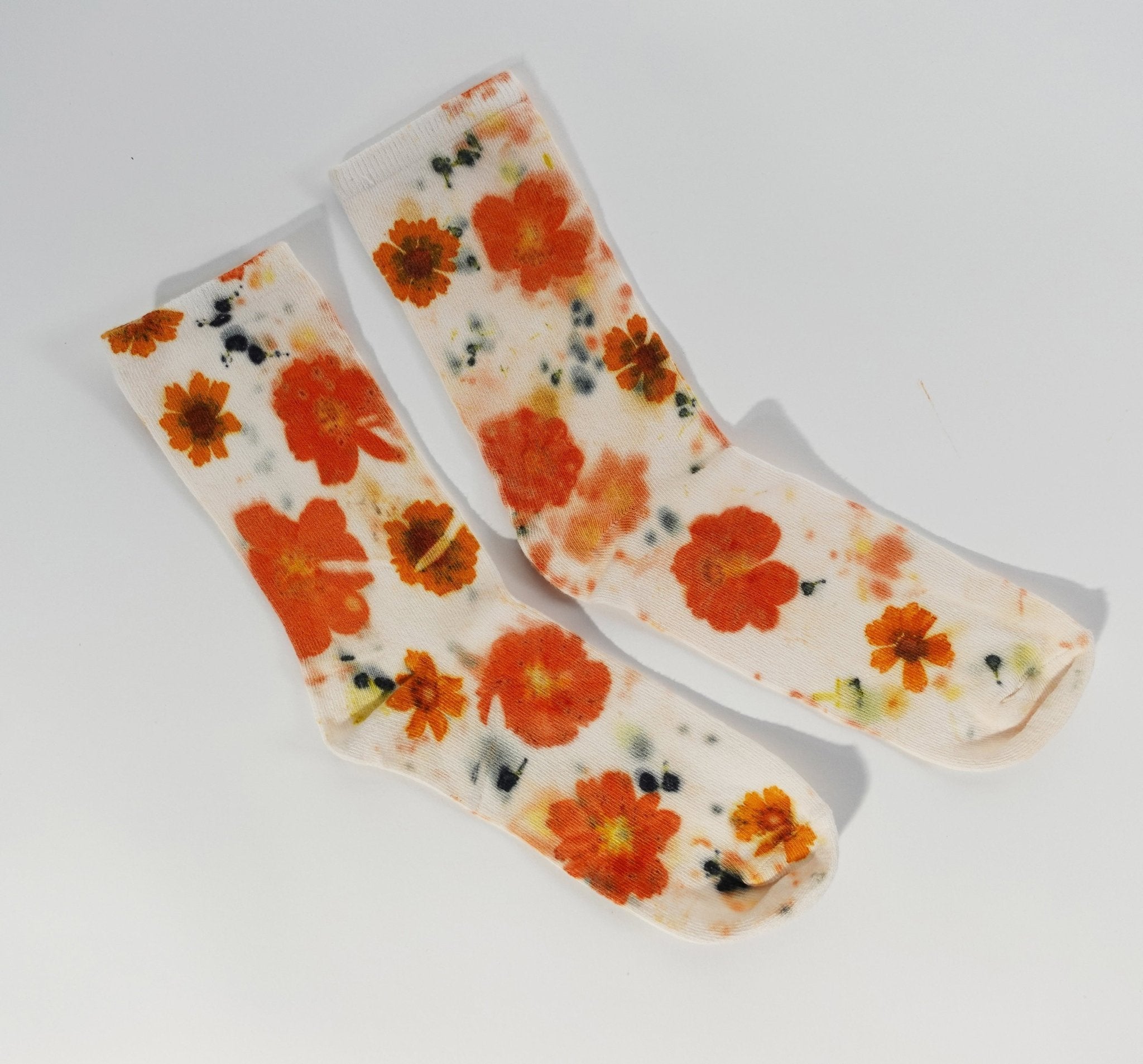 Flower Power Cotton Crew Sock dyekween