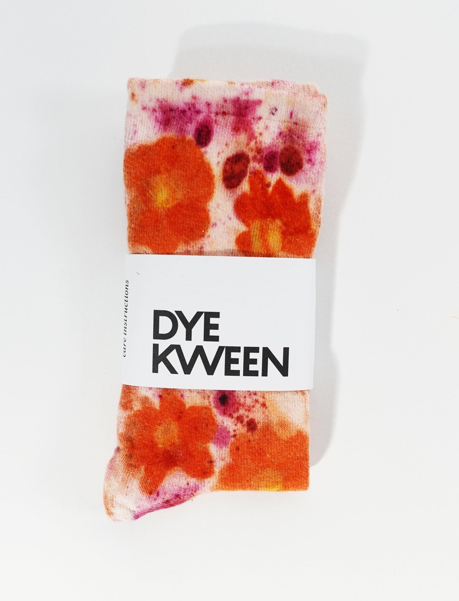 Flower Power Cotton Crew Sock dyekween