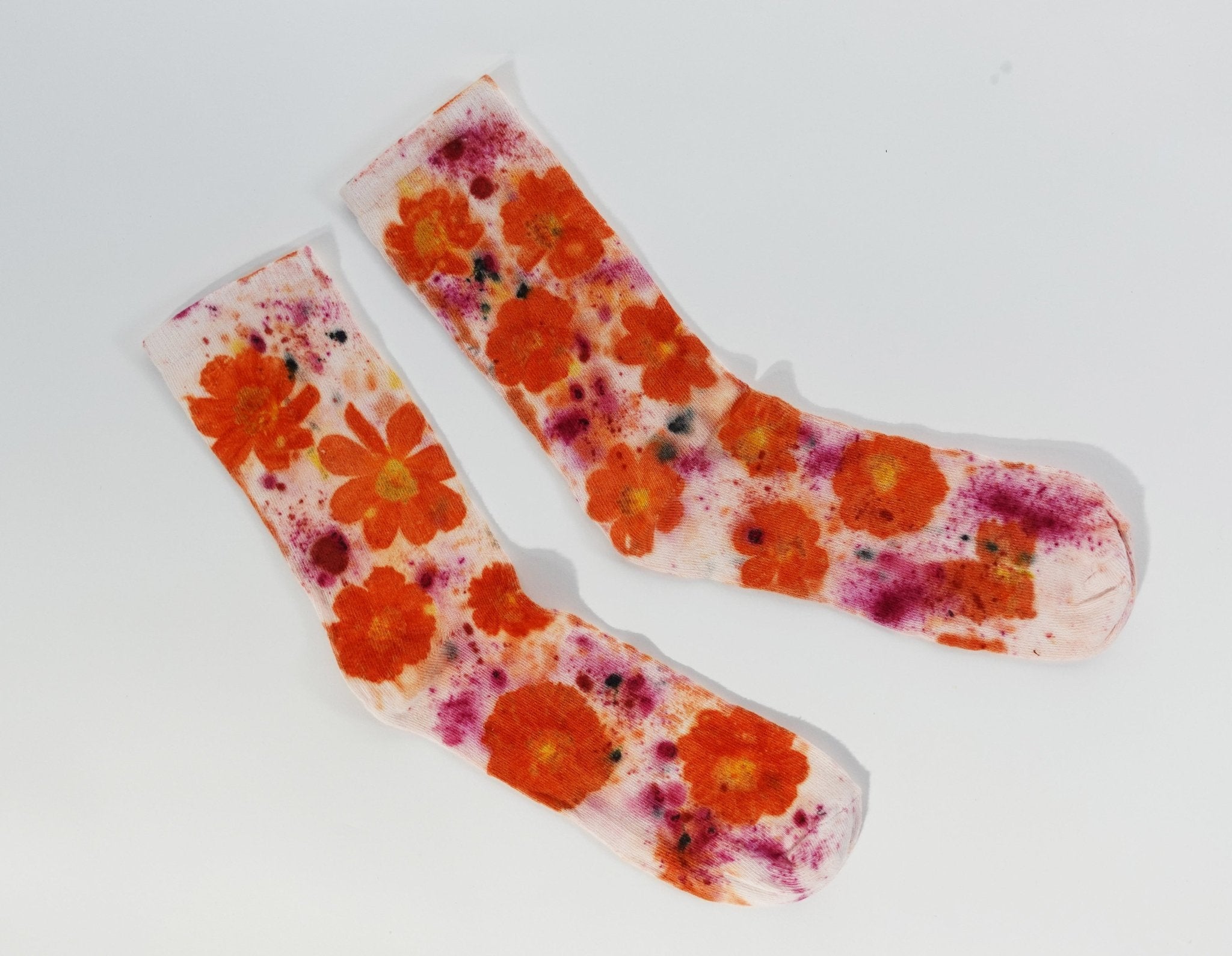 Flower Power Cotton Crew Sock dyekween