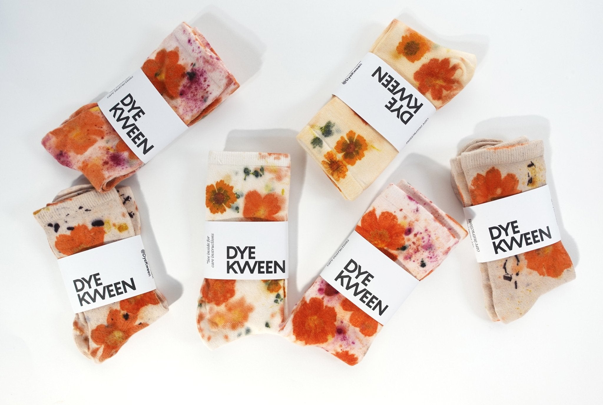 Flower Power Cotton Crew Sock dyekween