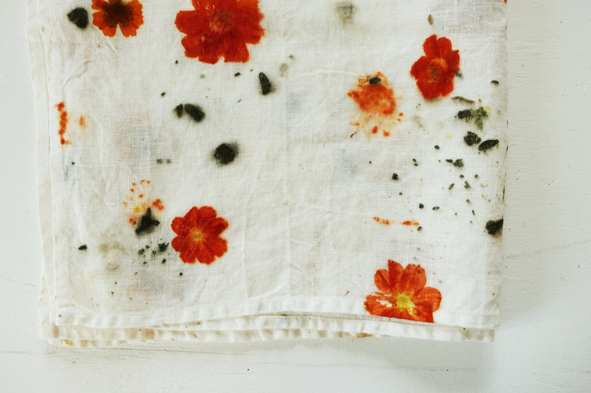 Flower - Printed Linen Tea Towel dyekween