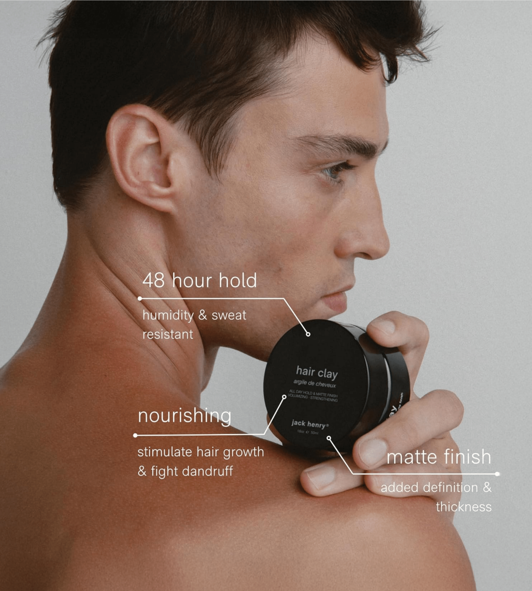 hair clay JACK HENRY