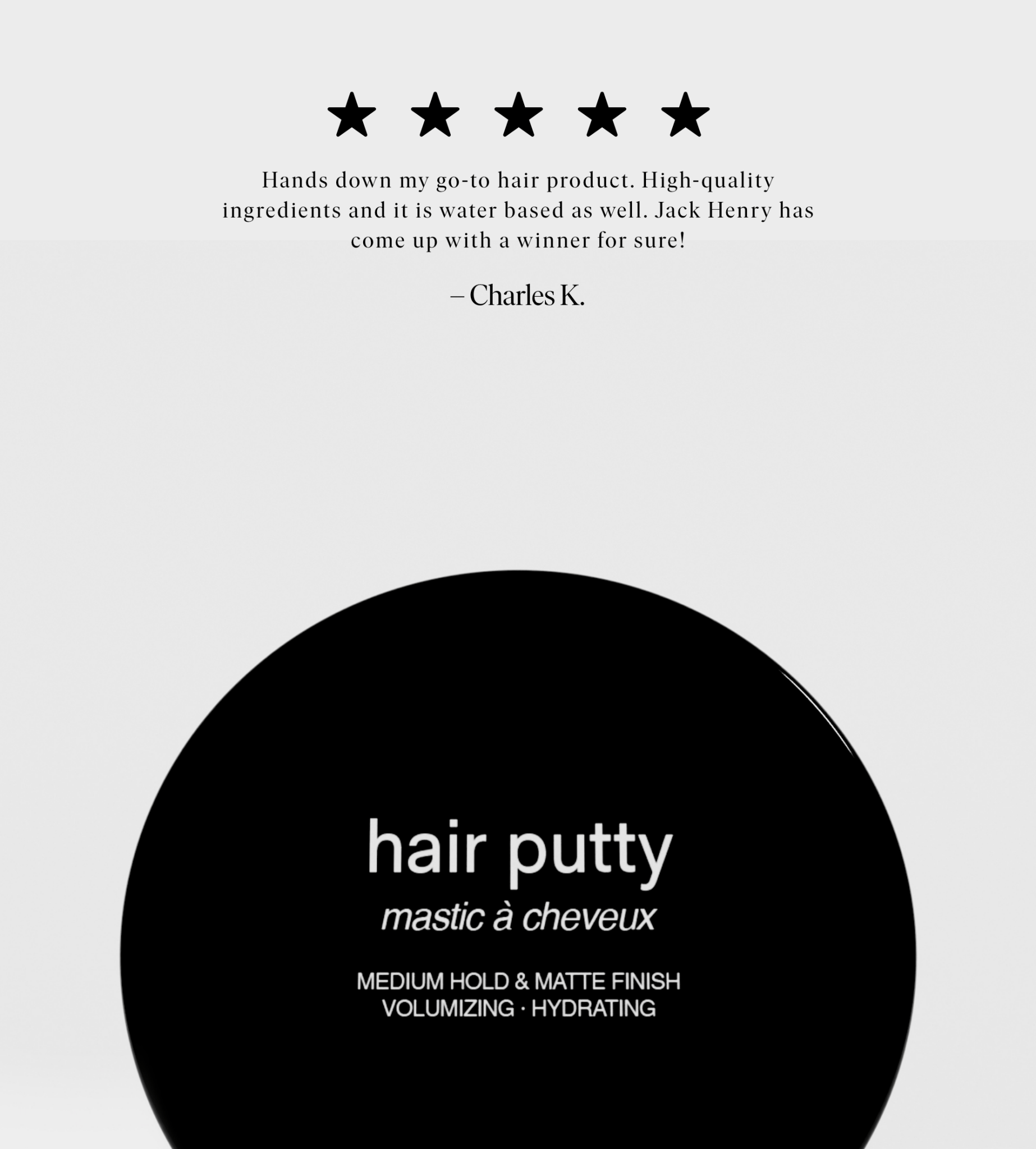 hair putty JACK HENRY