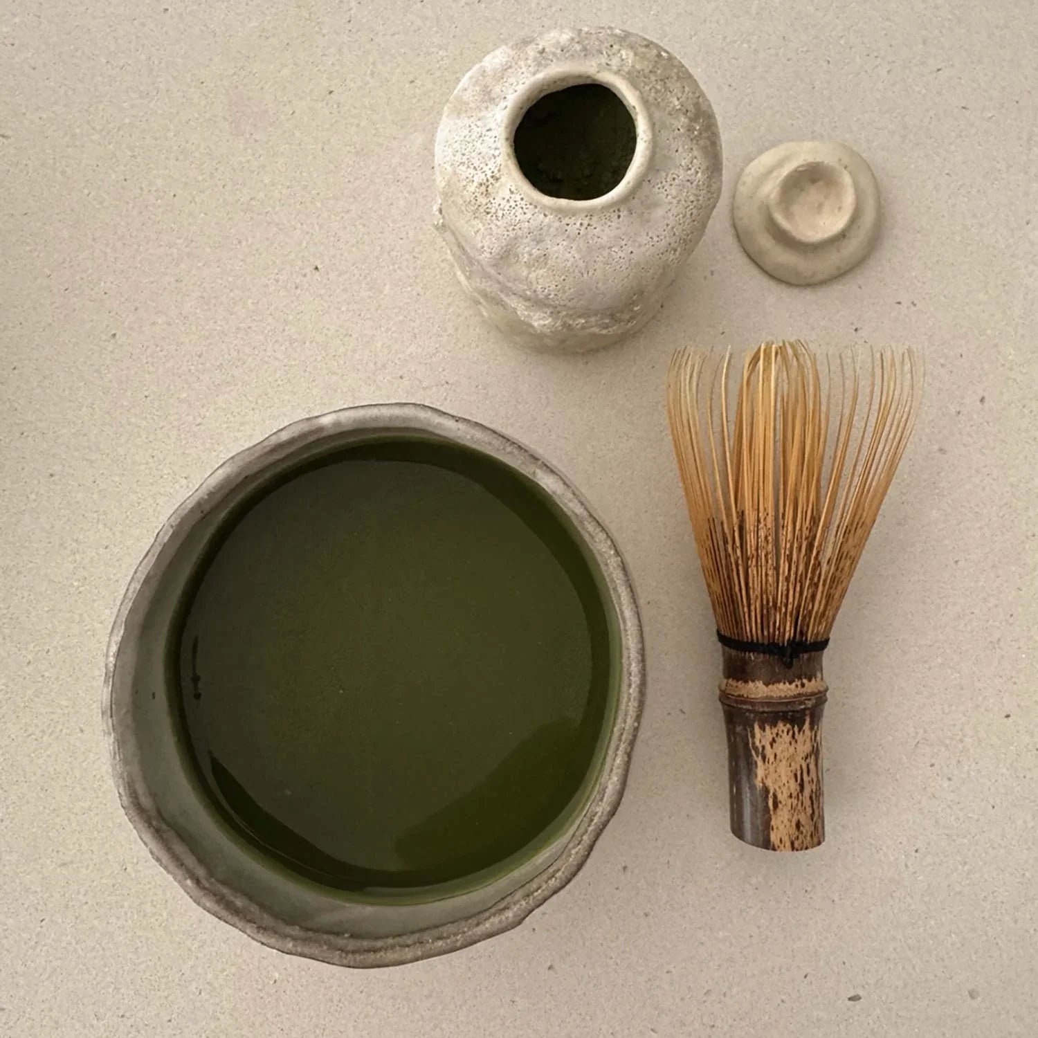 Matcha Sand Ceramic Bowl