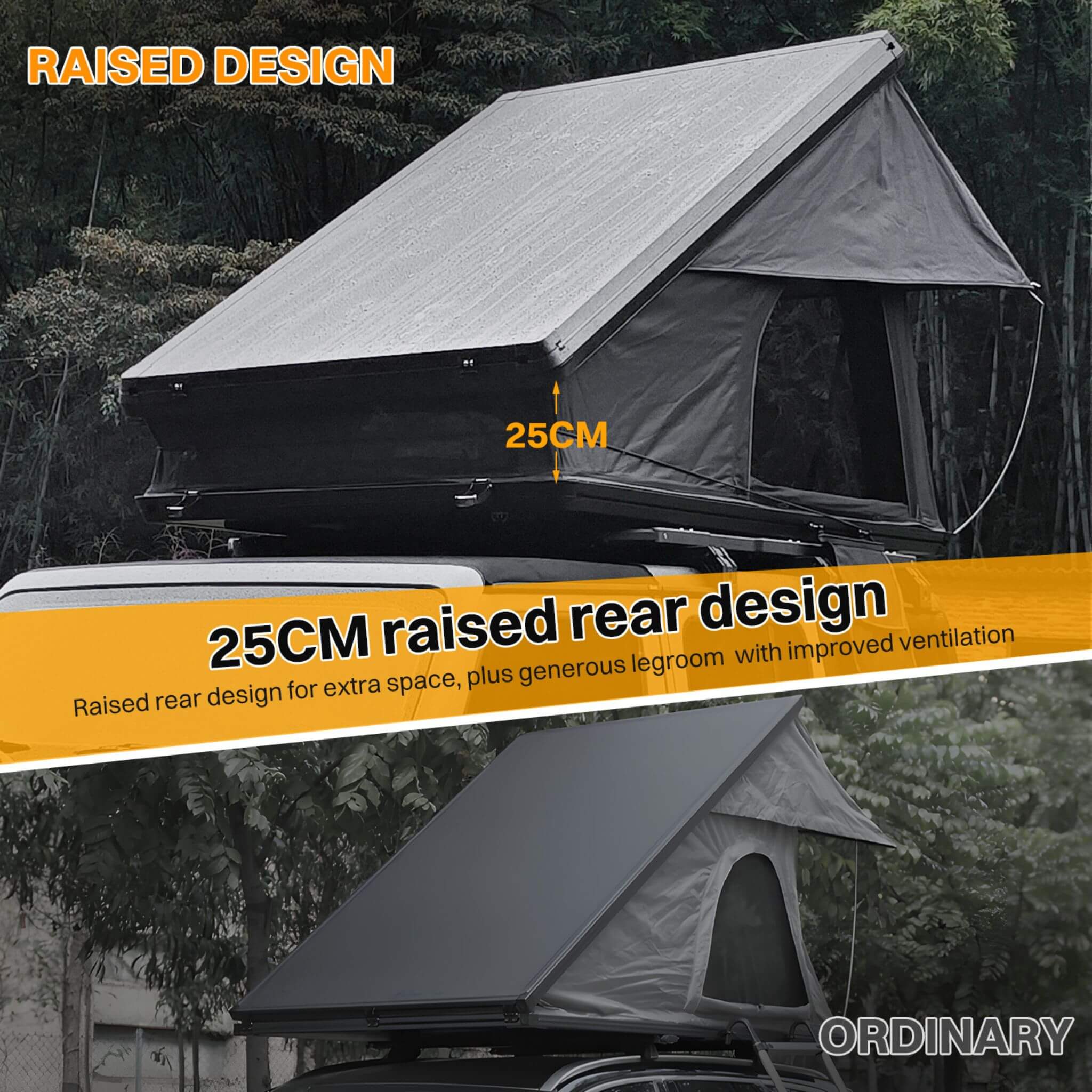 Heavy Duty 2 - 3 Person Hardshell Rooftop Tent With Ladder (SAK93120) SAKSBY WHOLESALE
