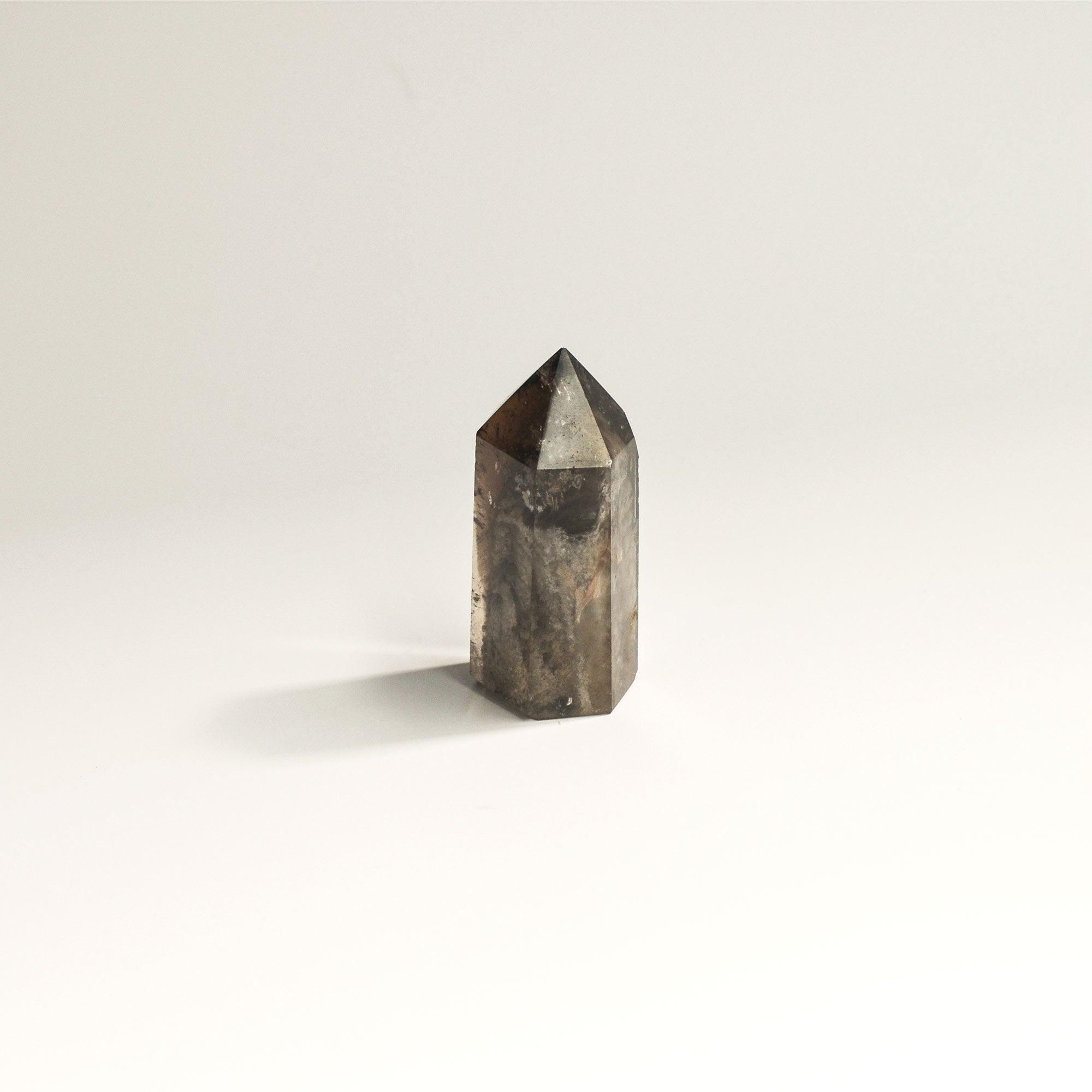 Hematite Phantom Quartz Crystal Tower | Short CEDAR AND MYRRH