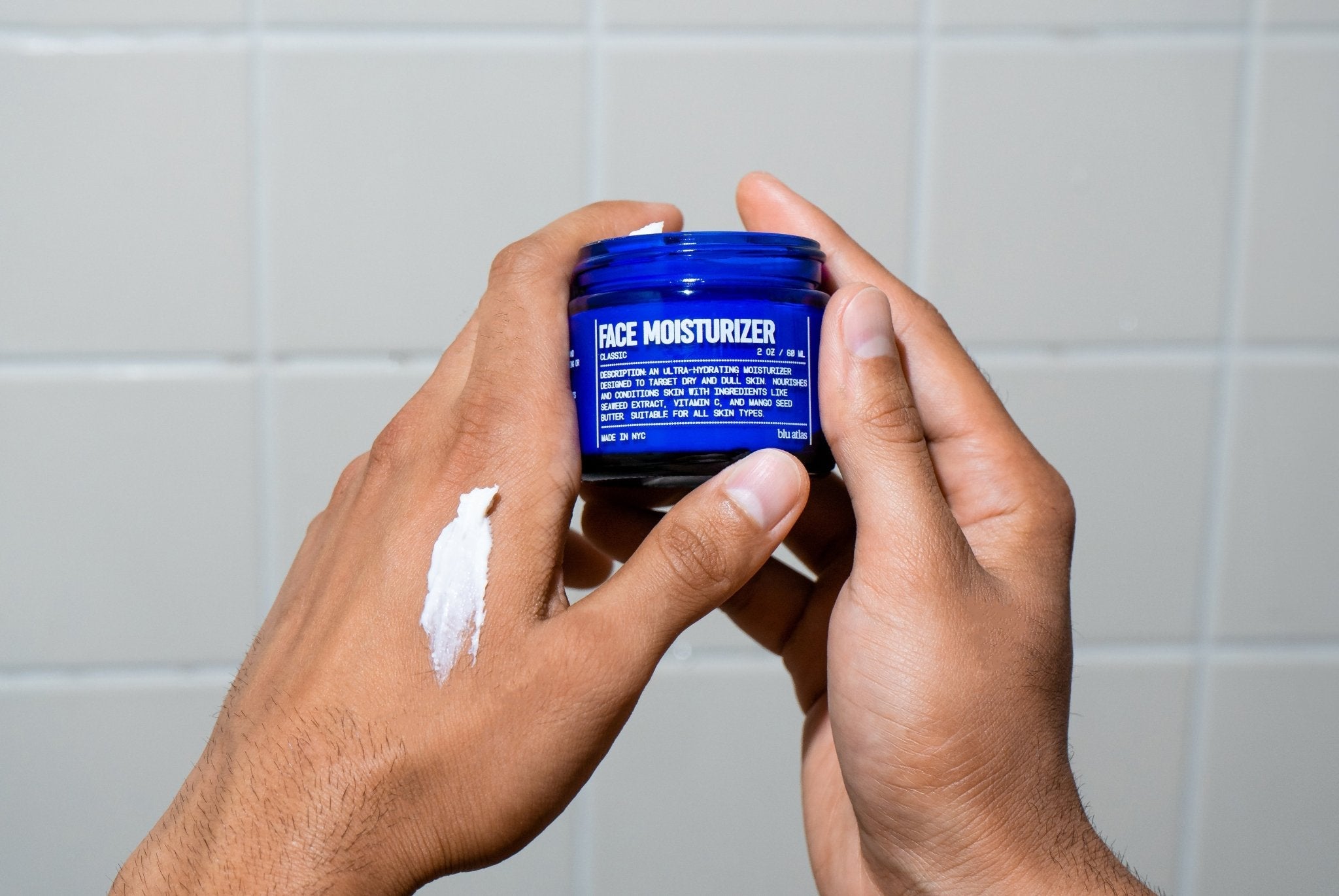 Hydrating Face Moisturizer for All Skin Types Blu Atlas