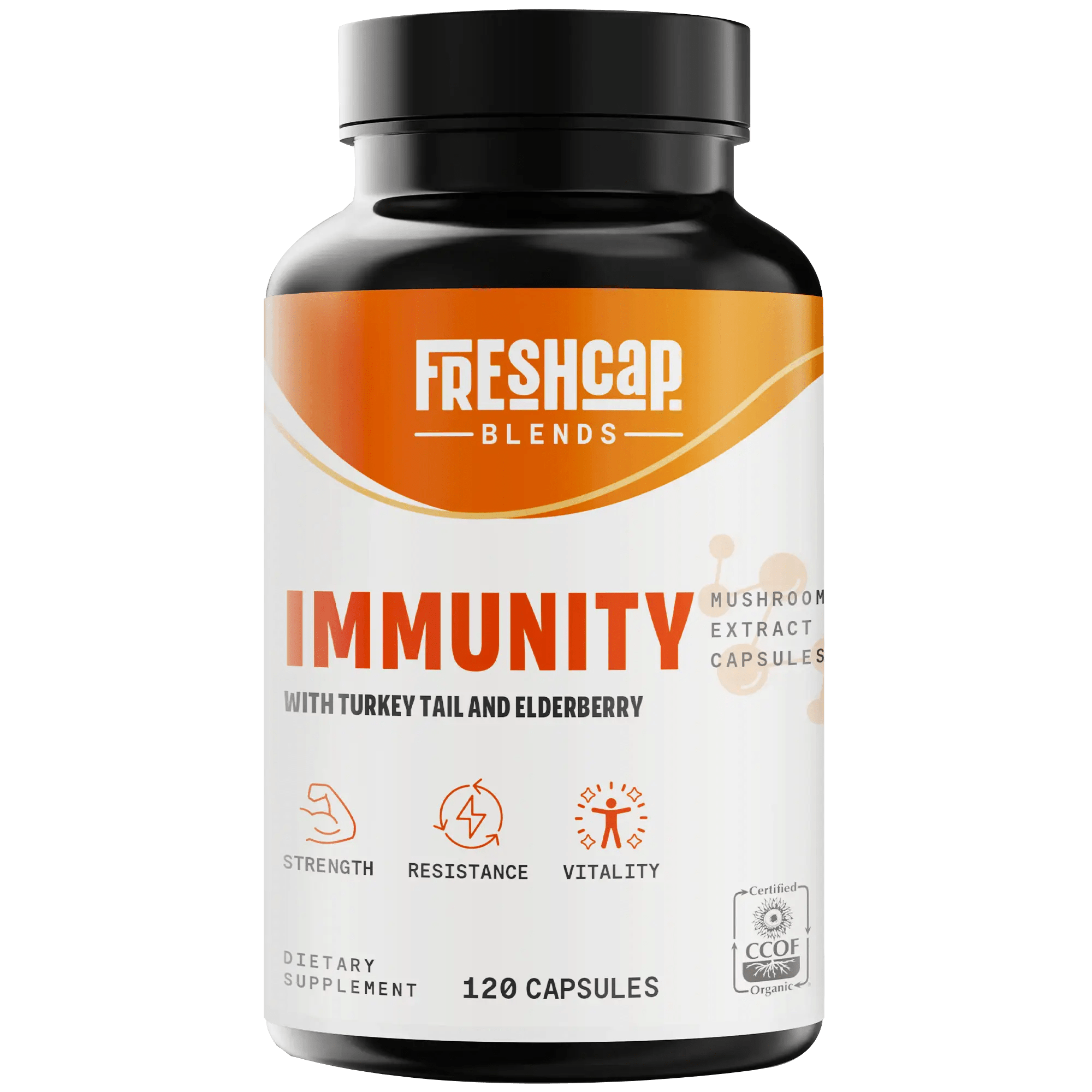 Immunity Blend Capsules, 120 count FreshCap Mushrooms