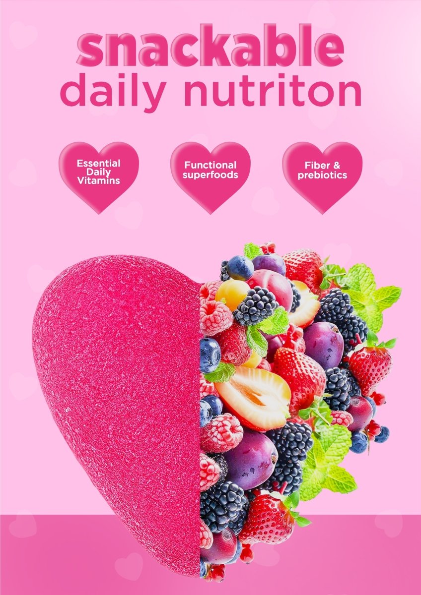 It Girl Snack - Superfoods Greens Gummies in Pink Starburst Flavor It Girl Vitamins