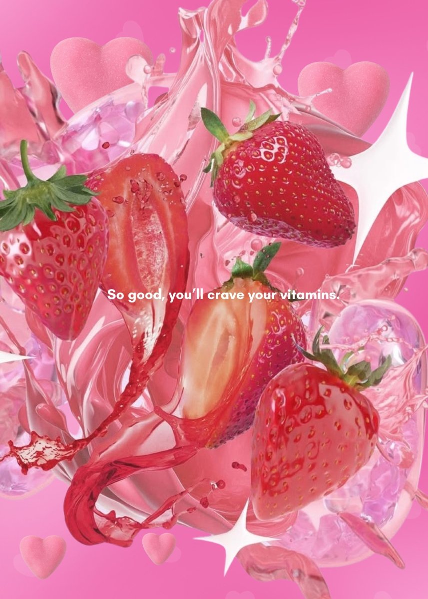 It Girl Snack - Superfoods Greens Gummies in Pink Starburst Flavor It Girl Vitamins