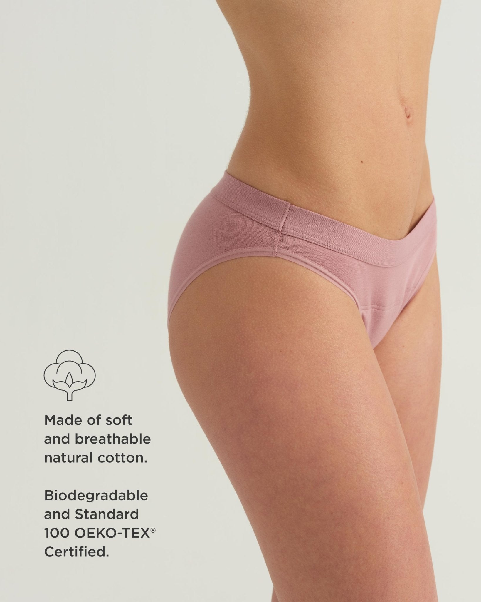 Leakproof Cotton Bikini Saalt