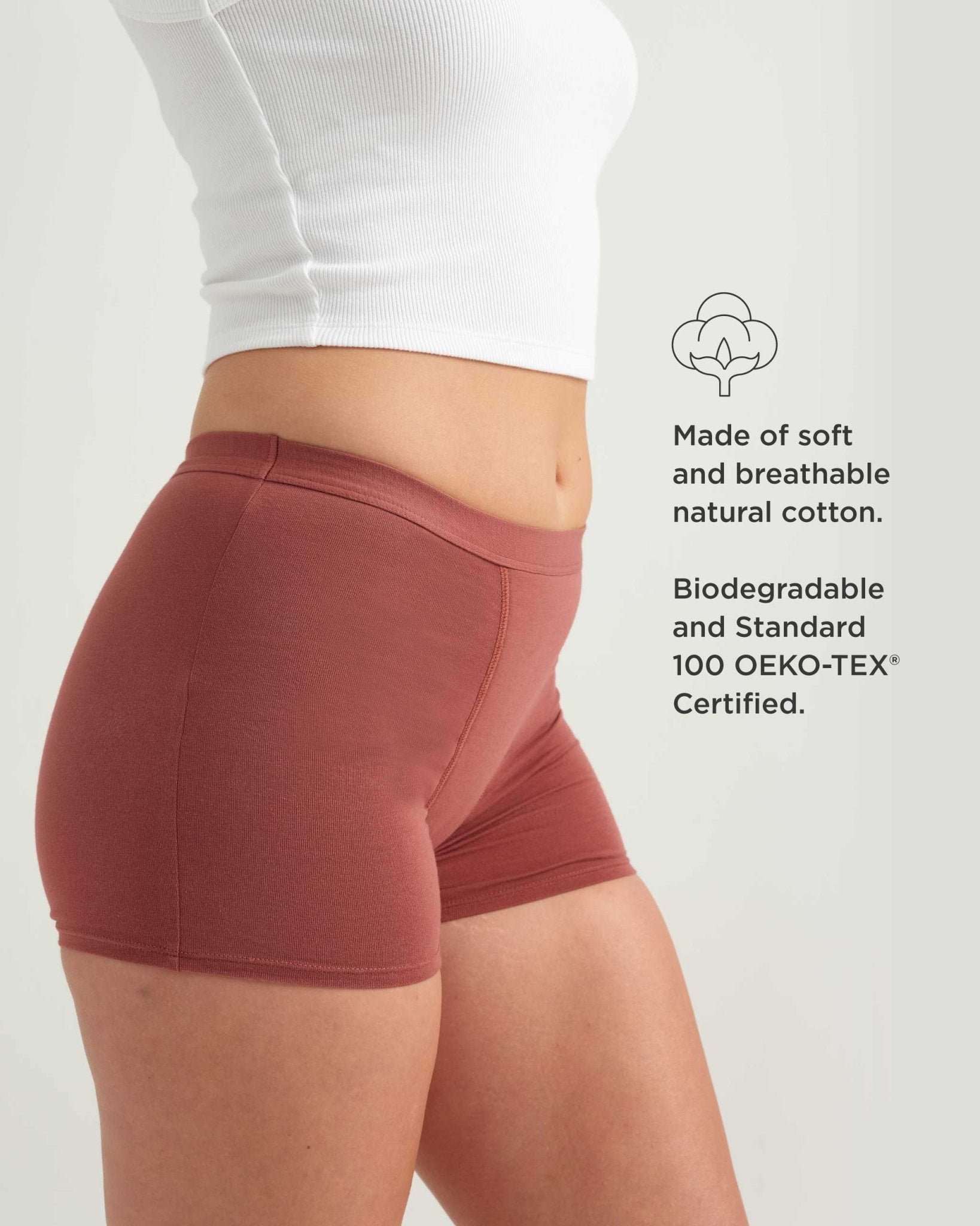 Leakproof Cotton Sleep Short Saalt