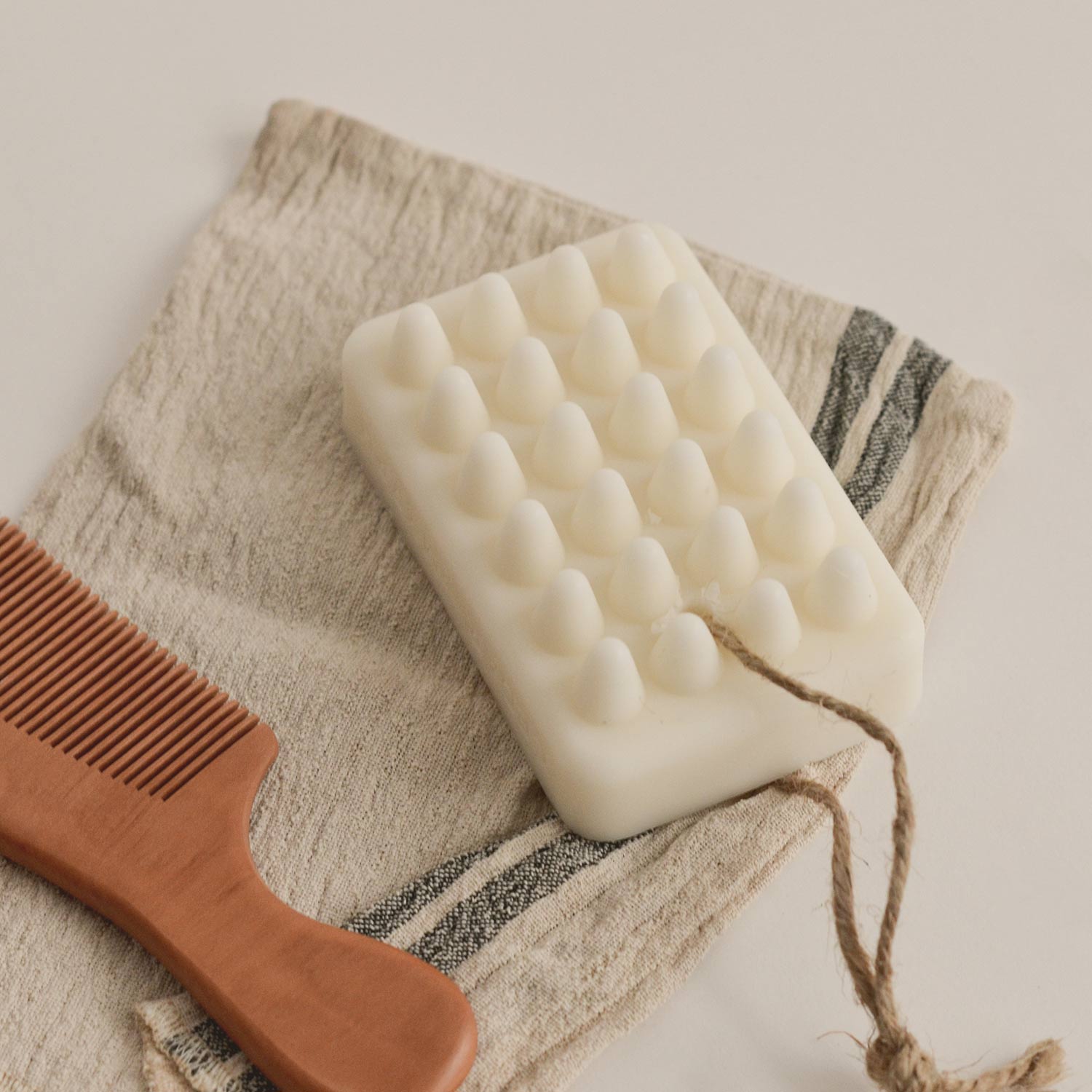 LIMITED Palo Santo Massage Bar Soap – Hand - Wrapped Version CEDAR AND MYRRH