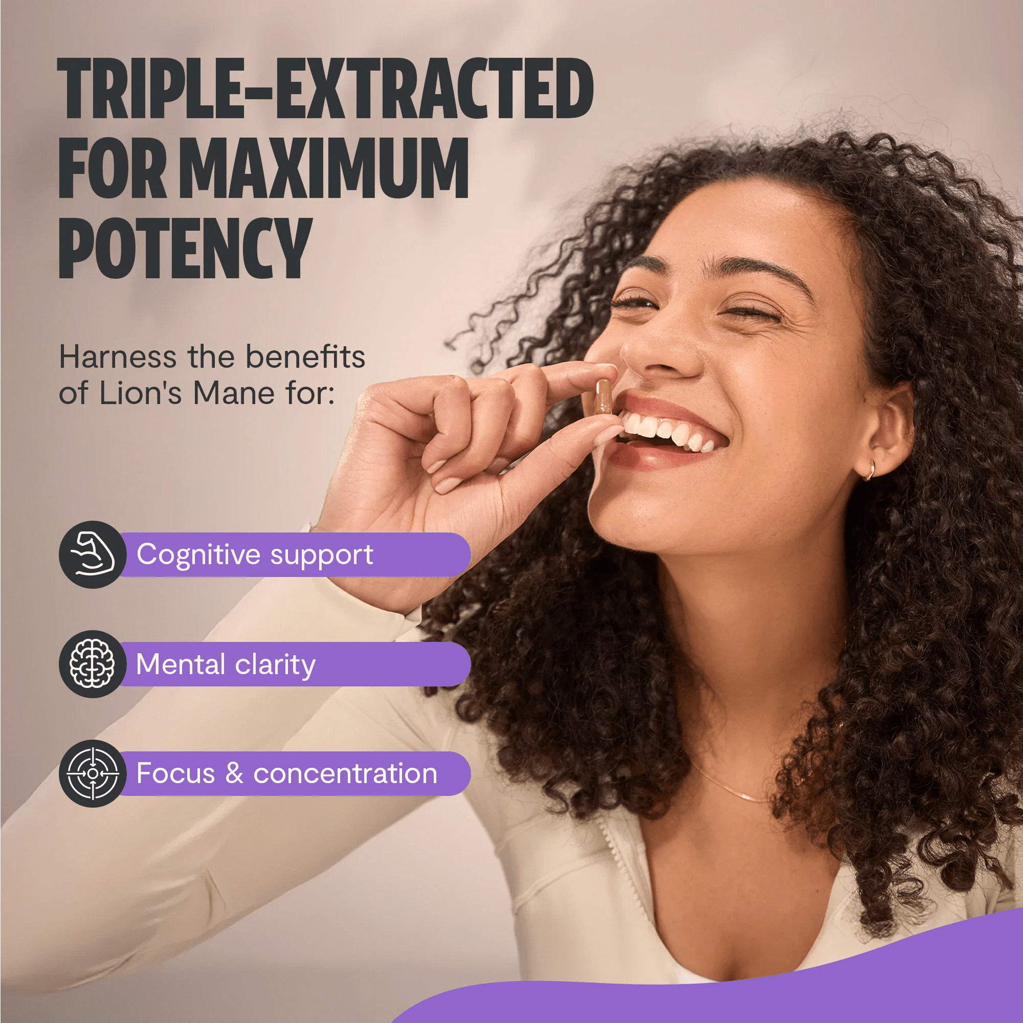 Lion's Mane Mushroom Extract Capsules FreshCap Mushrooms