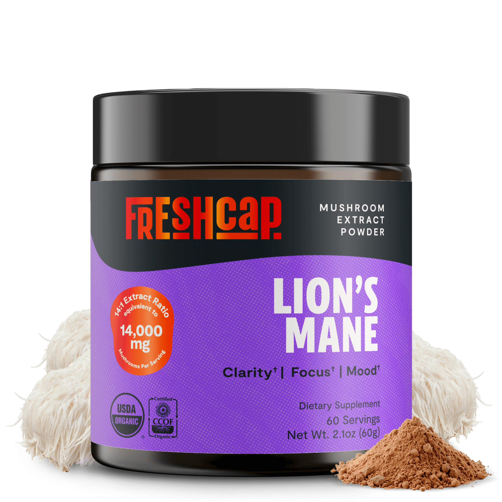 Lion's Mane Mushroom Extract Powder FreshCap Mushrooms