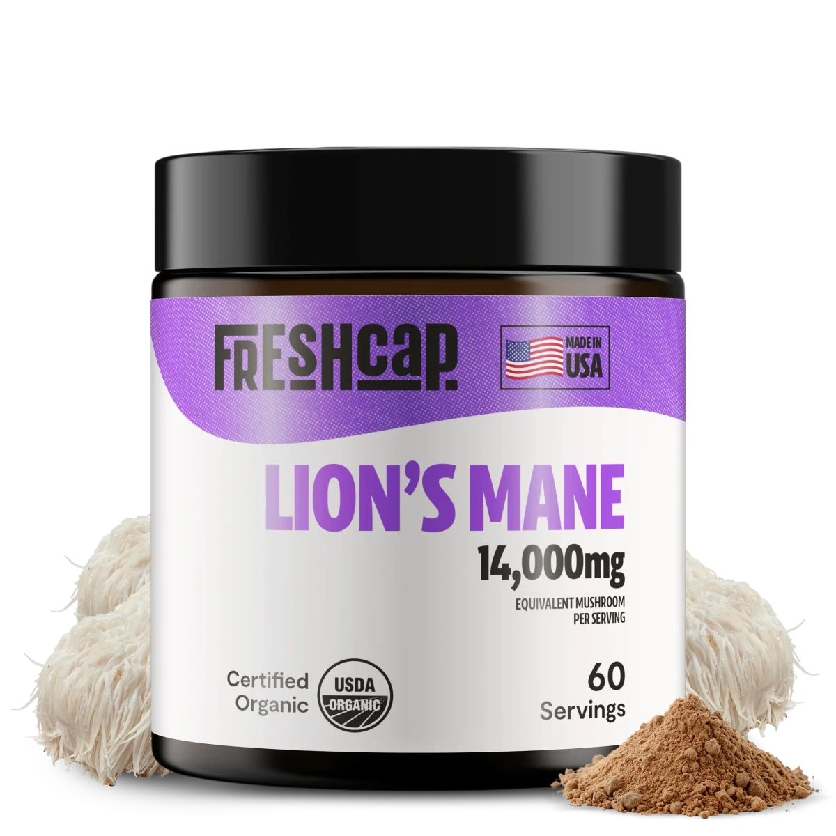 Lion's Mane Mushroom Extract Powder FreshCap Mushrooms