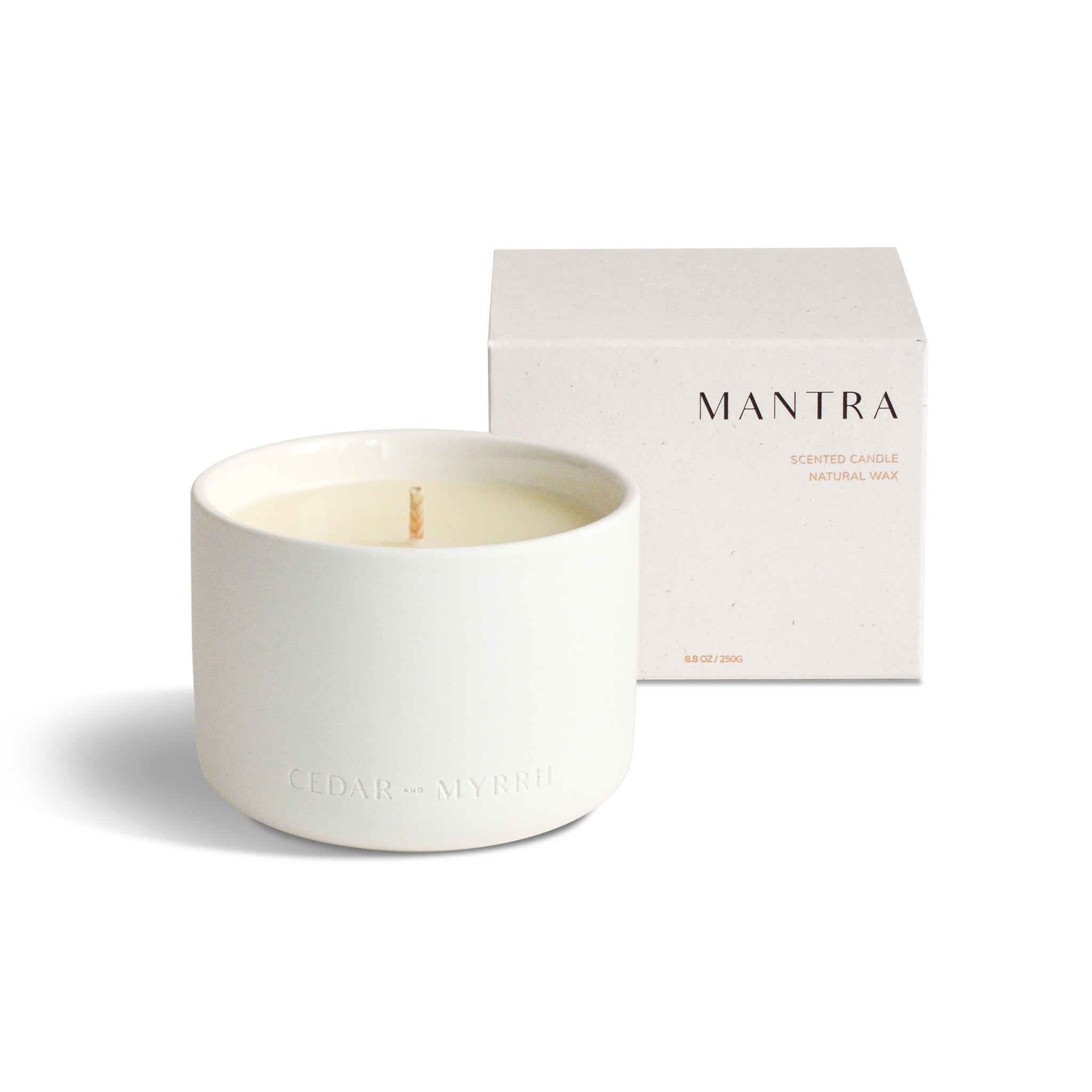 Mantra Wellness Candle CEDAR AND MYRRH