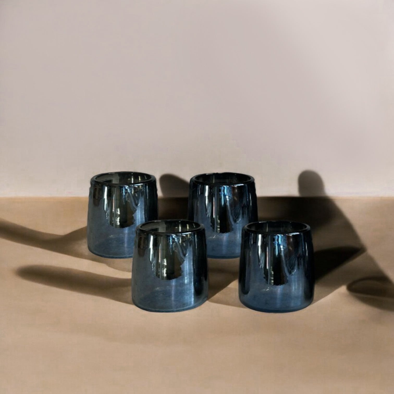 Mario Short Smoke Luster Glass (Set of 4) by MESO MESO