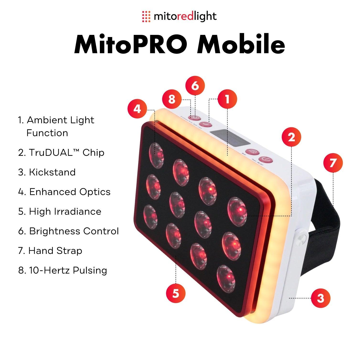 MitoPRO® Mobile | Cutting Edge Portable Red Light Therapy Mito Red Light