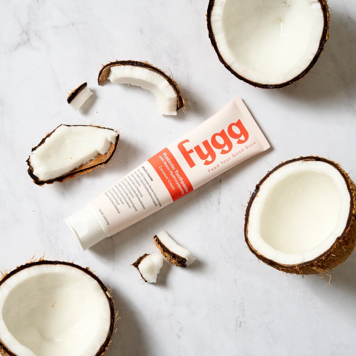 Nano-Hydroxyapatite Toothpaste with Prebiotics | Coconut Cream Fygg
