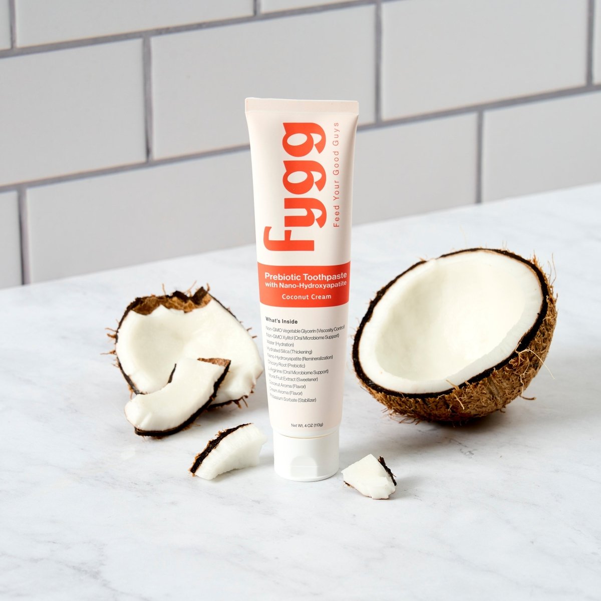 Nano-Hydroxyapatite Toothpaste with Prebiotics | Coconut Cream Fygg