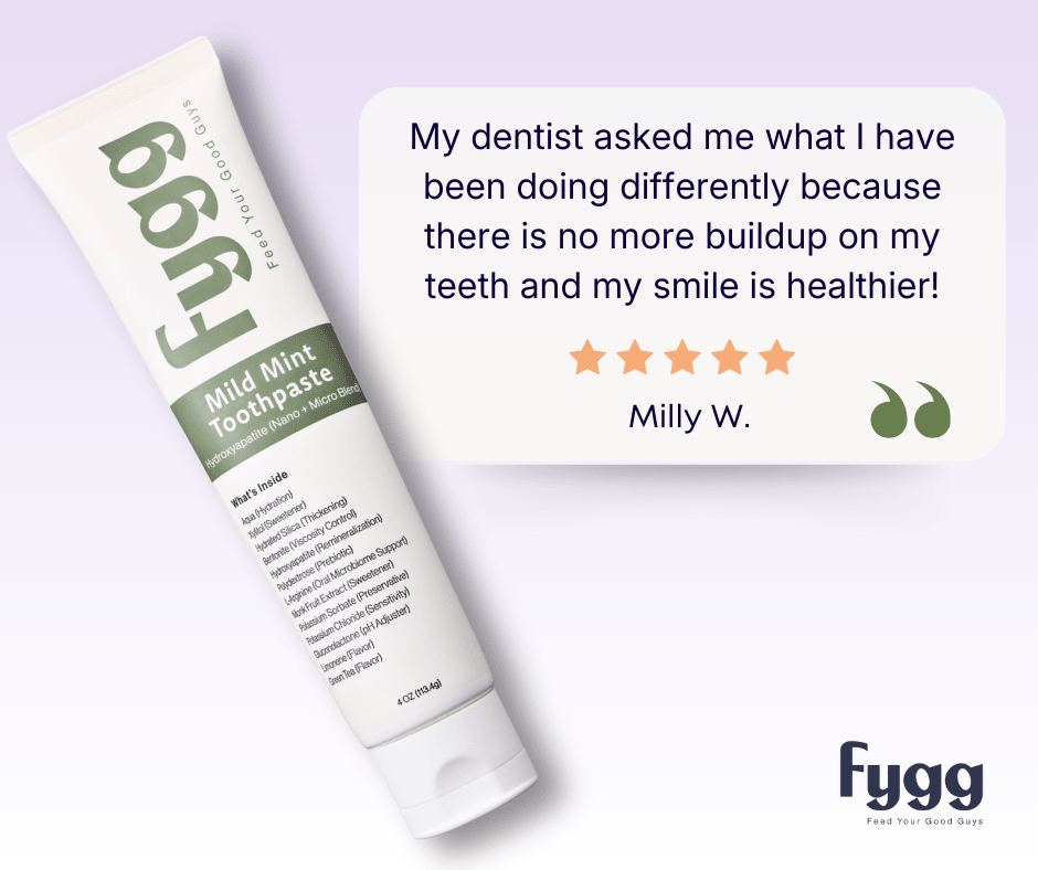 Nano-Hydroxyapatite Toothpaste with Prebiotics | Mild Mint Fygg
