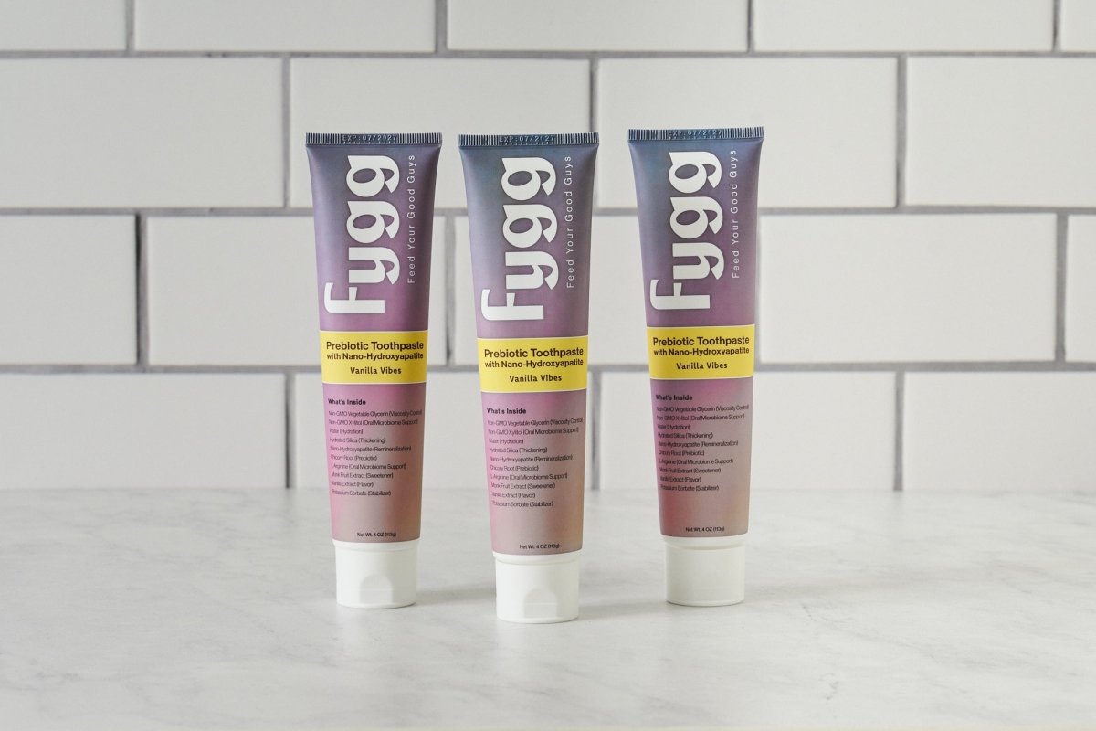 Nano-Hydroxyapatite Toothpaste with Prebiotics | Vanilla Vibes Fygg