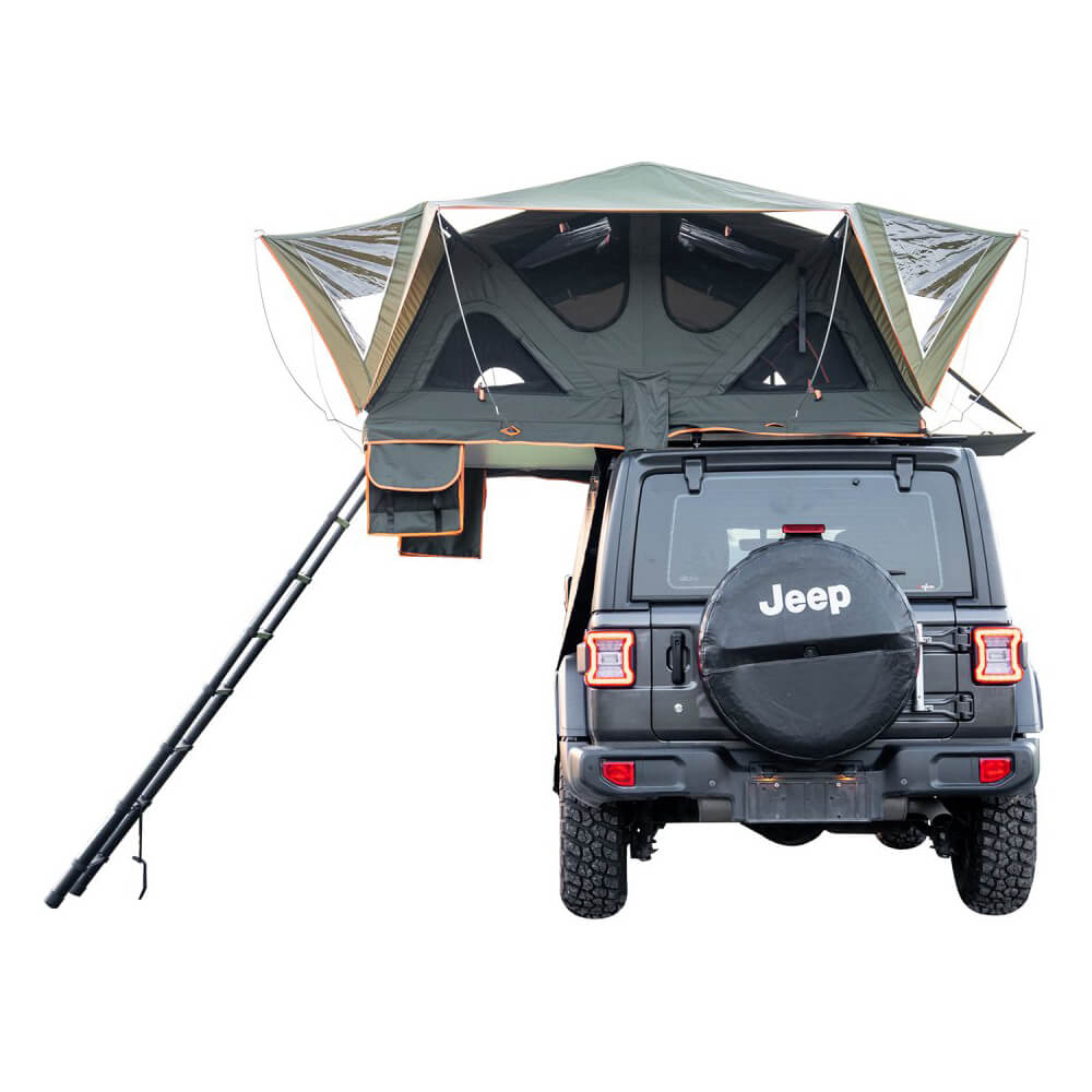 Naturnest Andromeda Green Soft Shell Rooftop Tent With Large Panoramic Skylight & YKK Doors (SAK50612) SAKSBY WHOLESALE