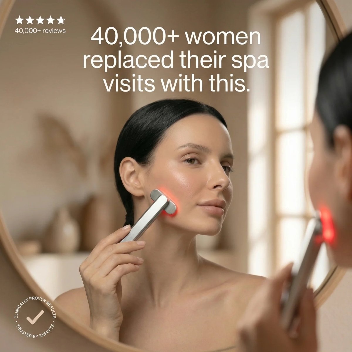Nicebeam 4-in-1 Red Light Therapy Skincare Wand Nicebeam