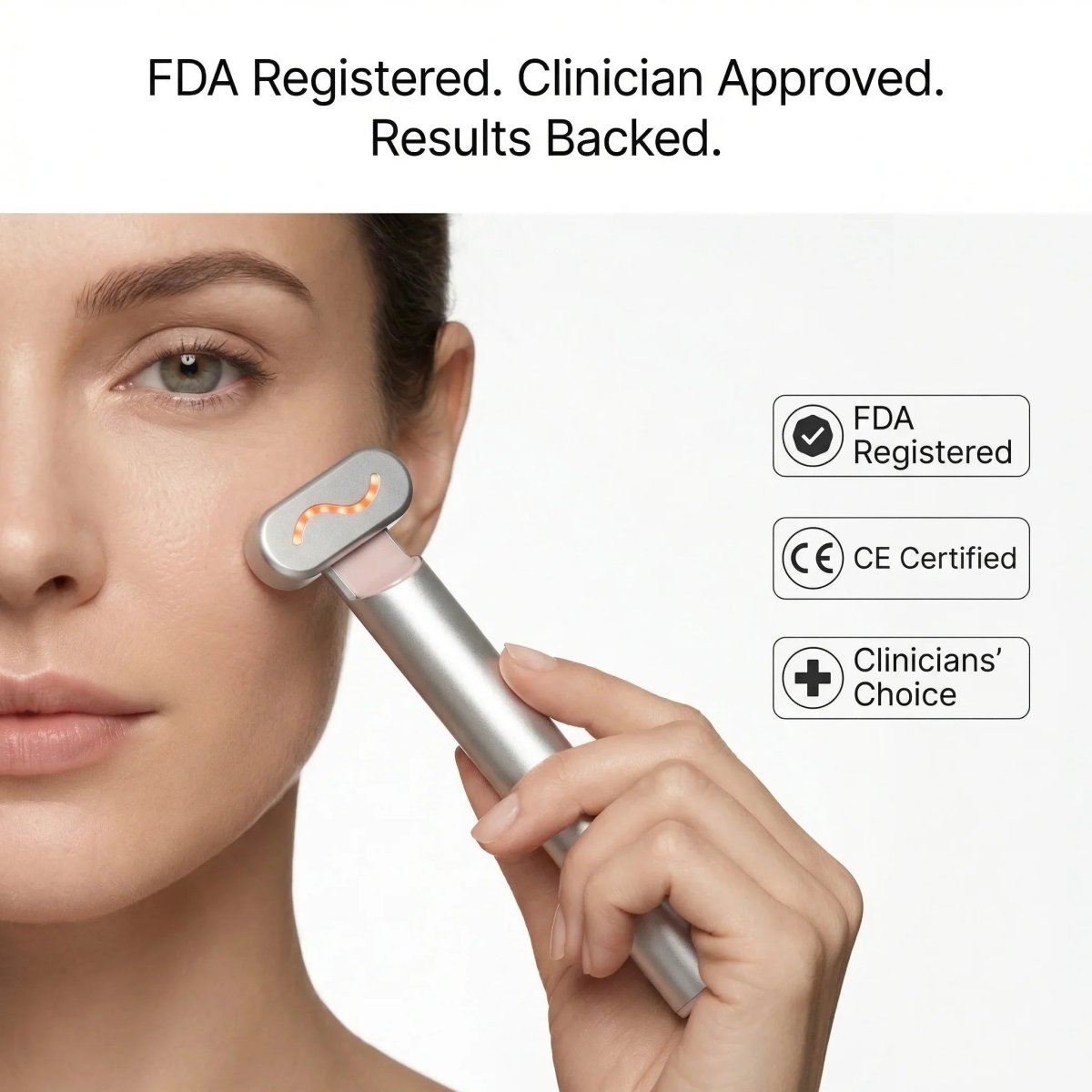 Nicebeam 4-in-1 Red Light Therapy Skincare Wand Nicebeam