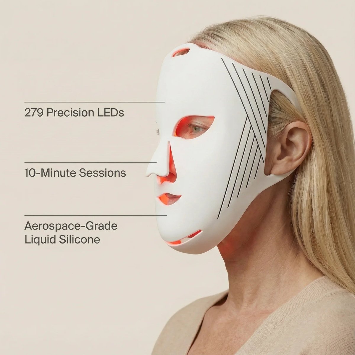 Nicebeam LED Red Light Therapy Face Mask Nicebeam