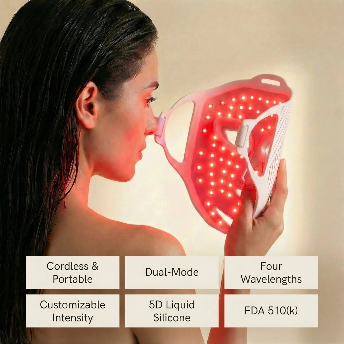 Nicebeam LED Red Light Therapy Face Mask Nicebeam
