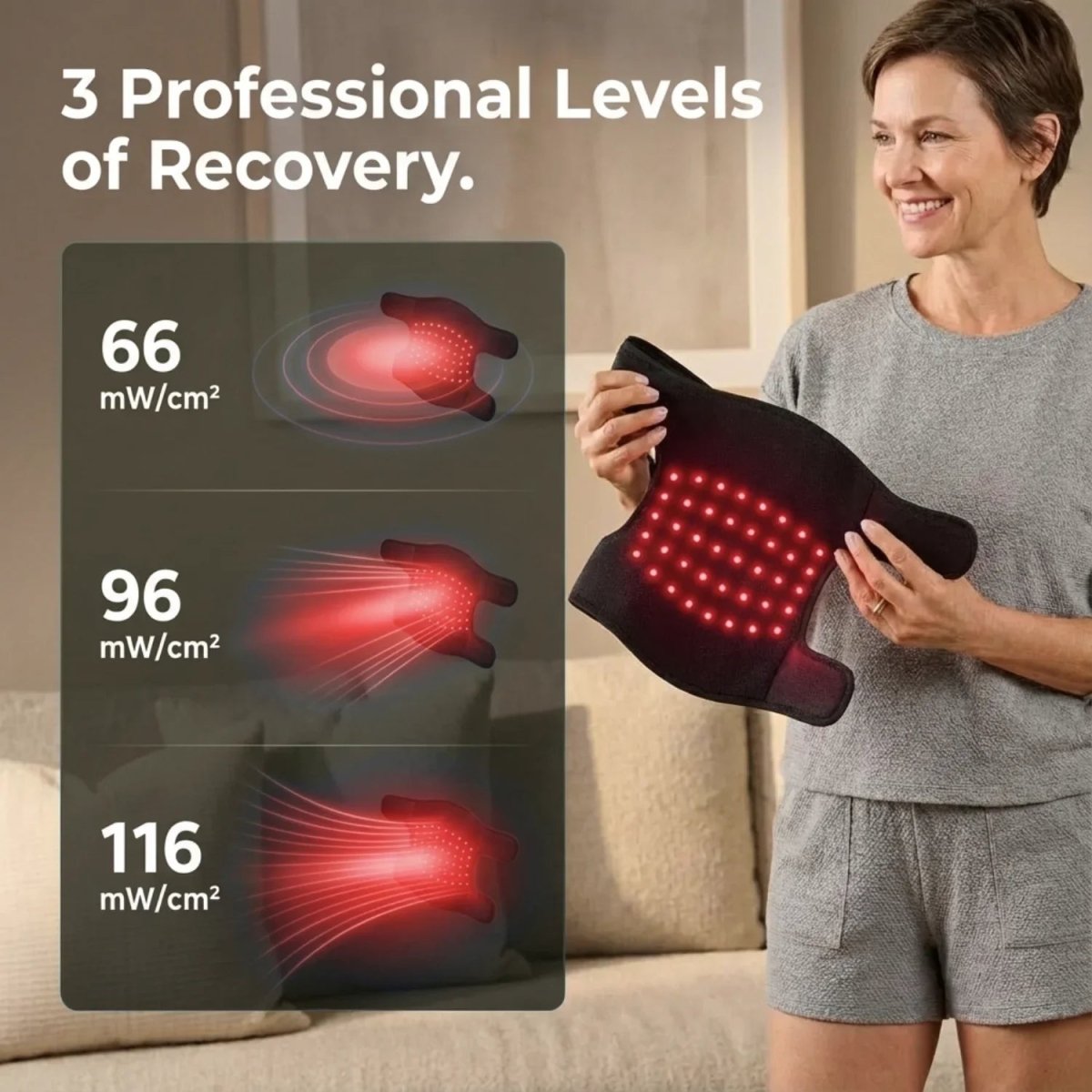 Nicebeam Red Light Therapy Knee Pad Nicebeam