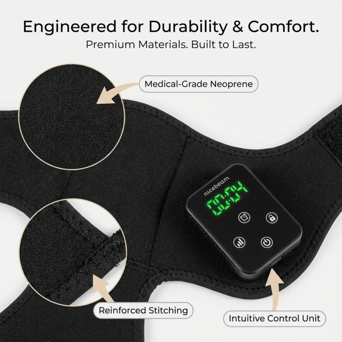 Nicebeam Red Light Therapy Knee Pad Nicebeam