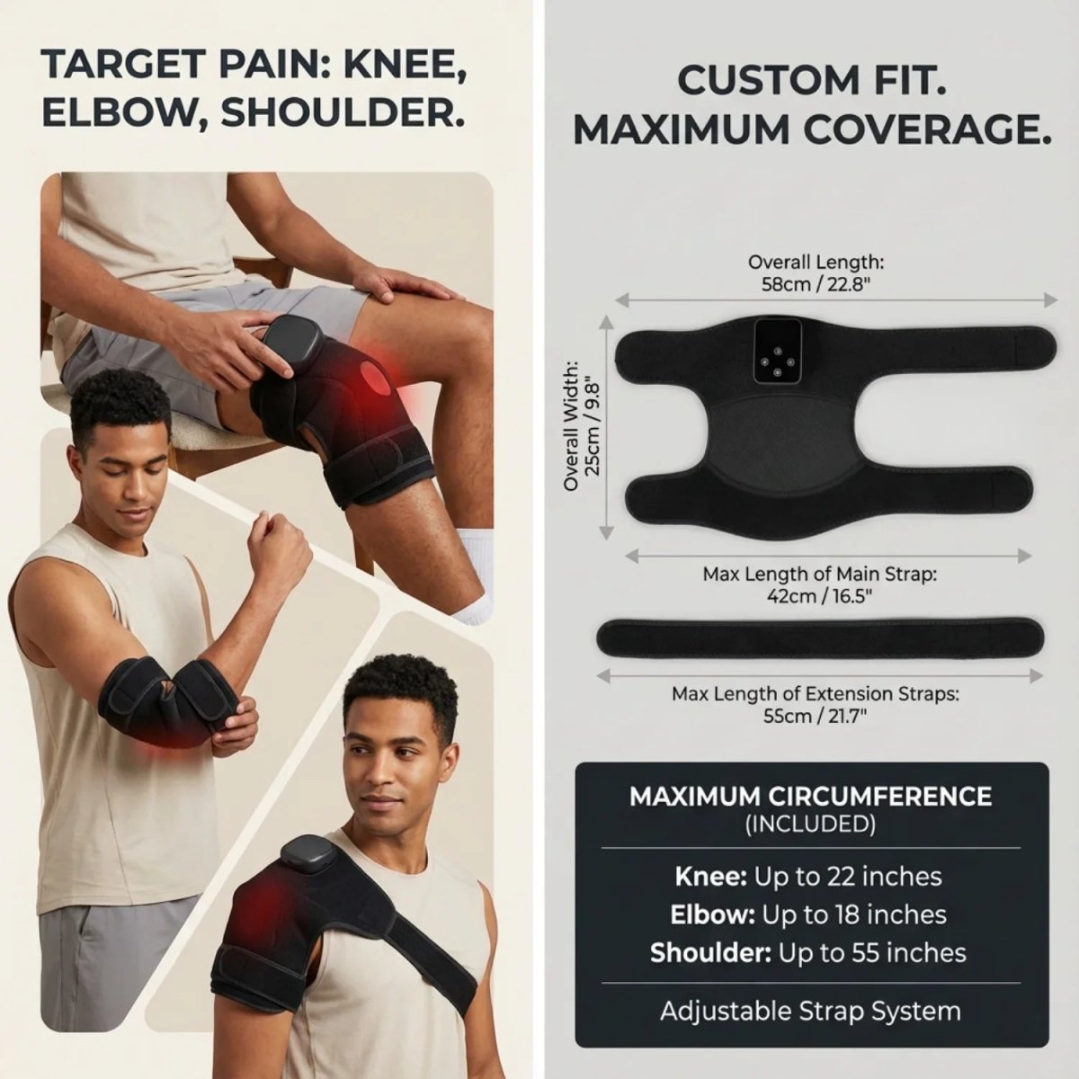 Nicebeam Red Light Therapy Knee Pad Nicebeam