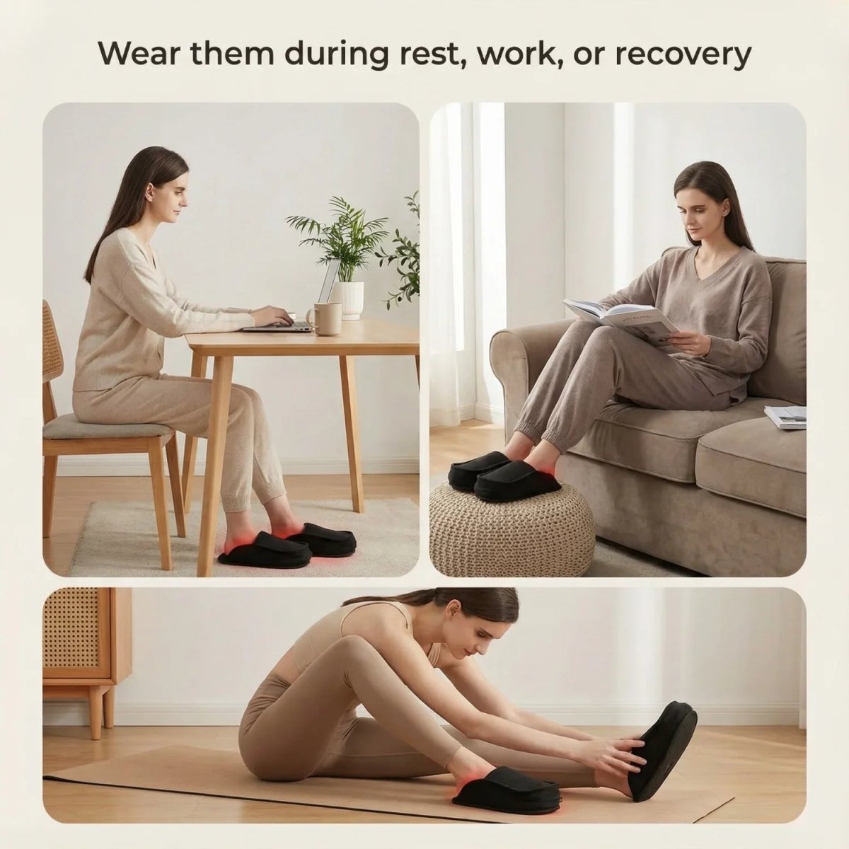 Nicebeam Red Light Therapy Slippers Nicebeam